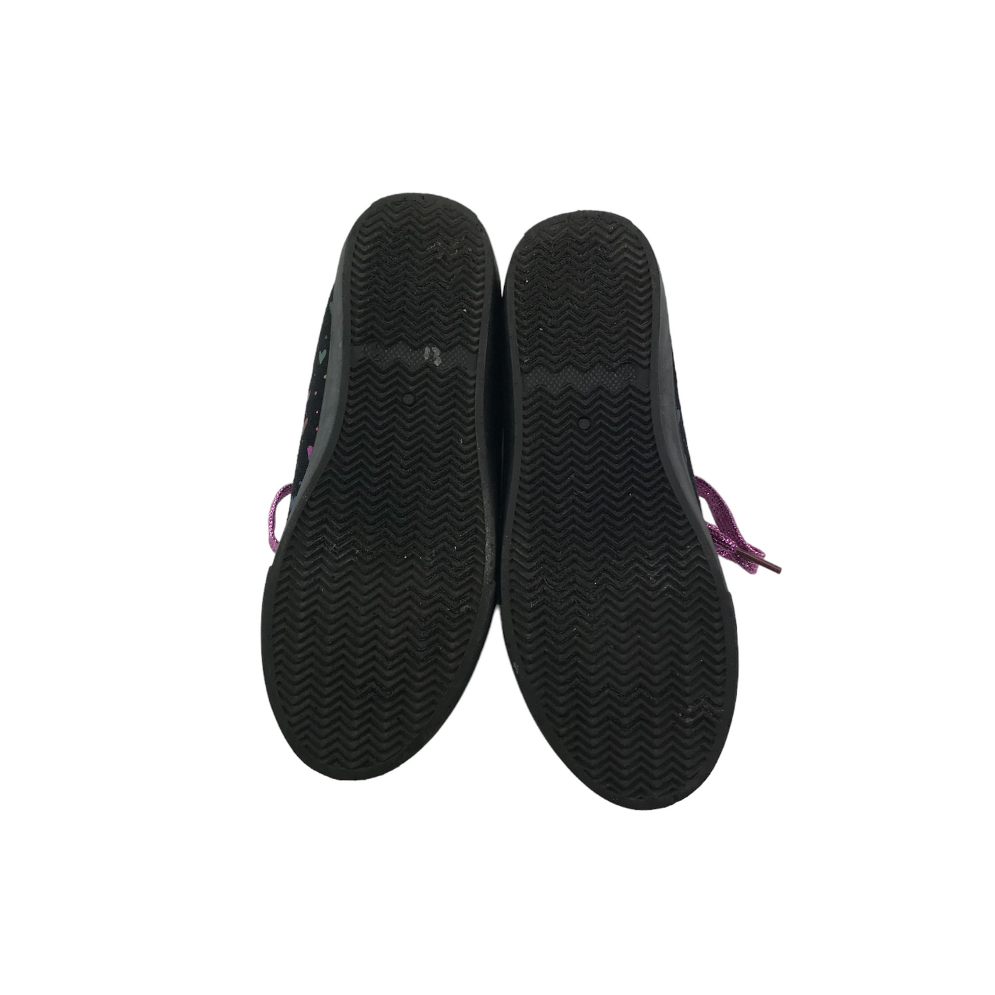 Nanette Lepore Trainers Size 1 Black Multicoloured Heart Print