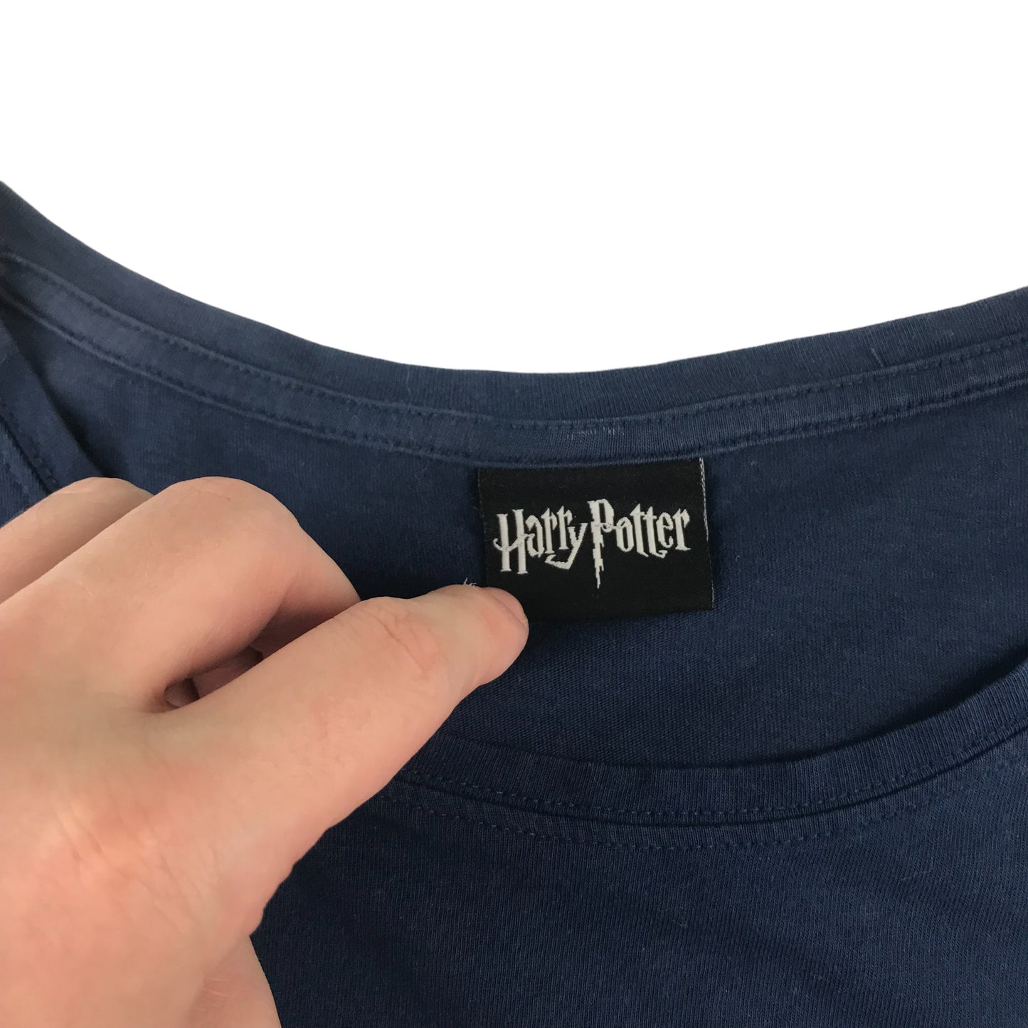 F&F T-Shirt Women's Size 8-10 Navy Harry Potter Hogwarts Graphic Cotton