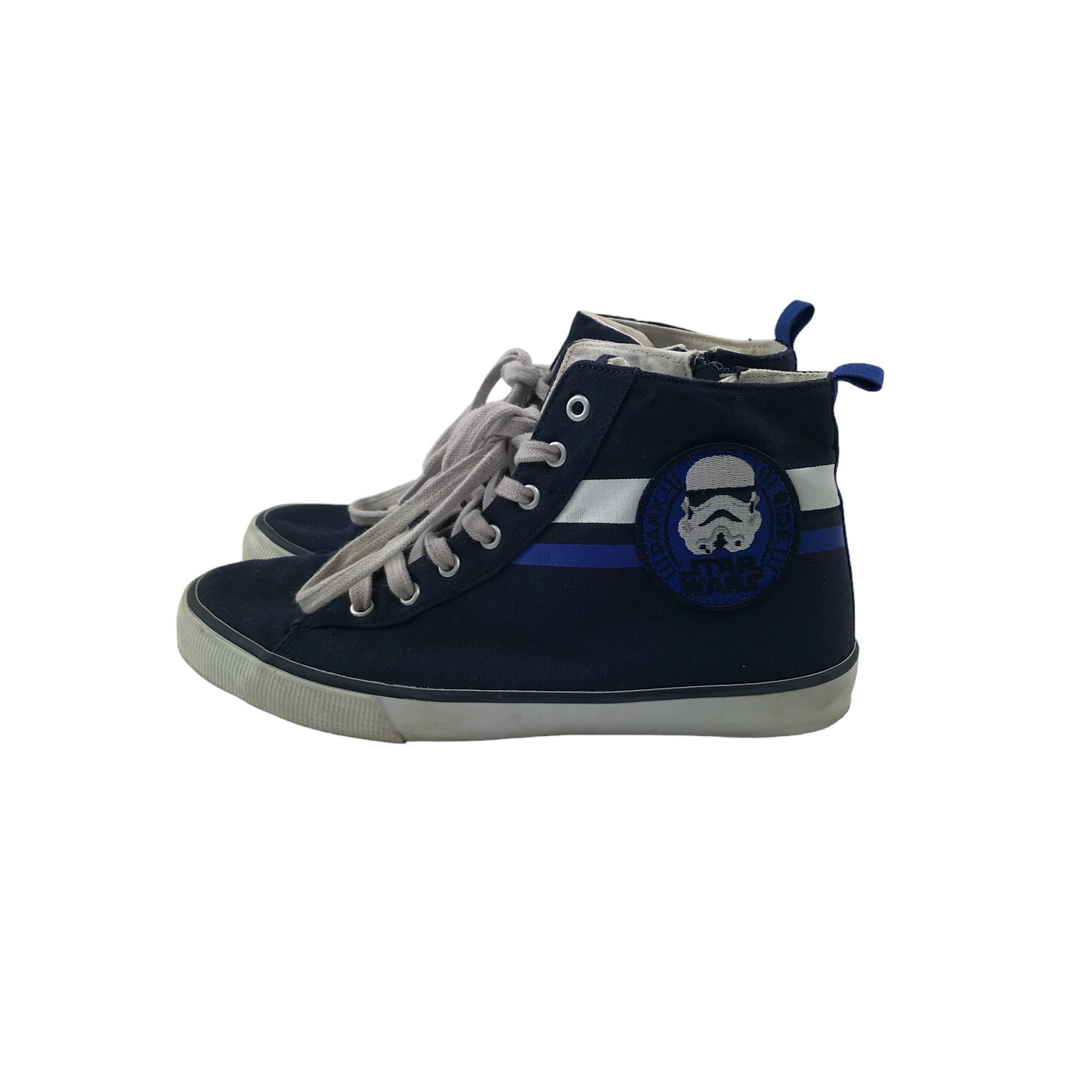 GAP Star Wars Trainers Shoe Size 3 Navy High Tops Trainers
