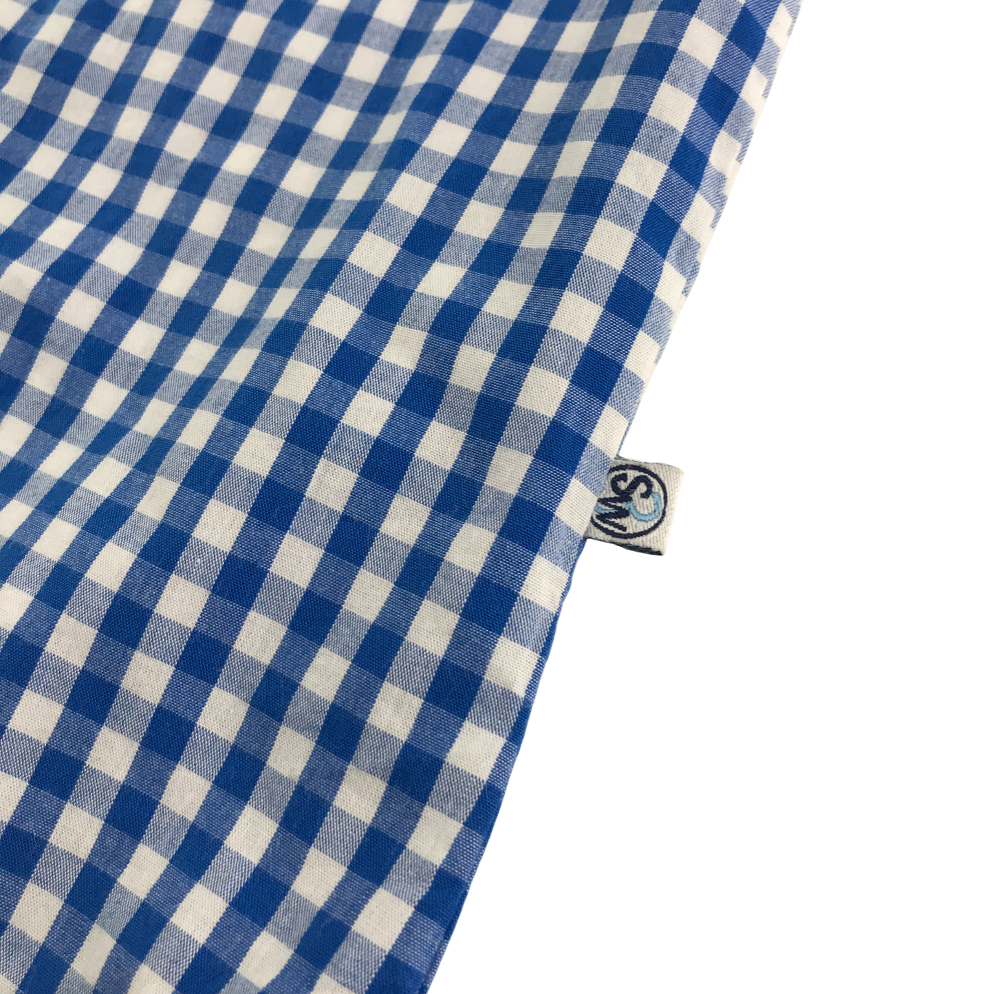 Sam & Sophie Shirt 13-14 Years Blue Gingham Check Cotton