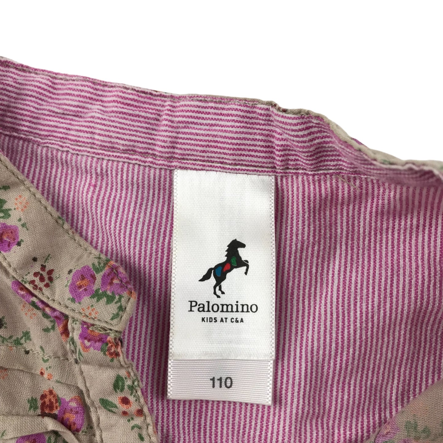 Palomino Blouse Age 4-5 Light Mauve with Floral Print Pattern