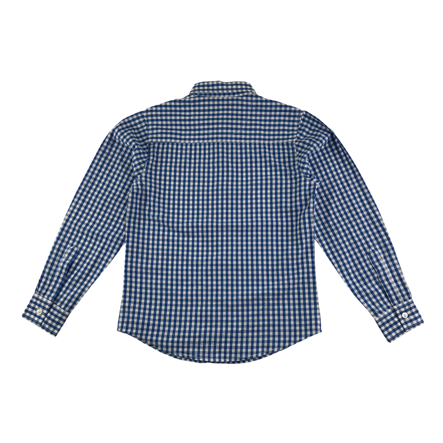Sam & Sophie Shirt 13-14 Years Blue Gingham Check Cotton