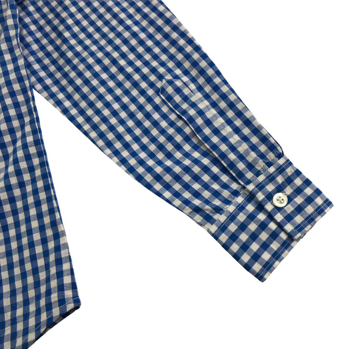 Sam & Sophie Shirt 13-14 Years Blue Gingham Check Cotton