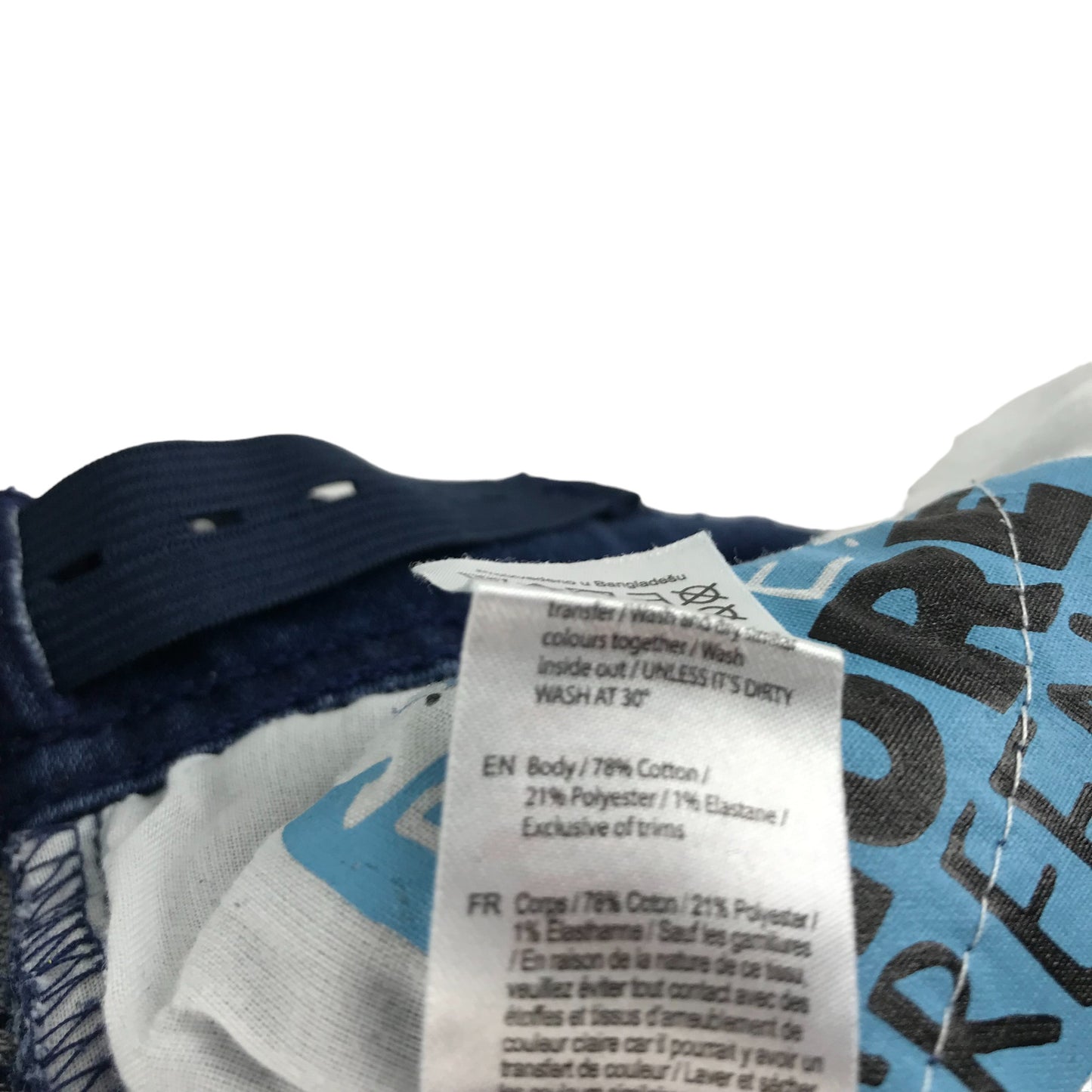 F&F Jeans Age 6 Blue Stretchy Stone Wash Effect