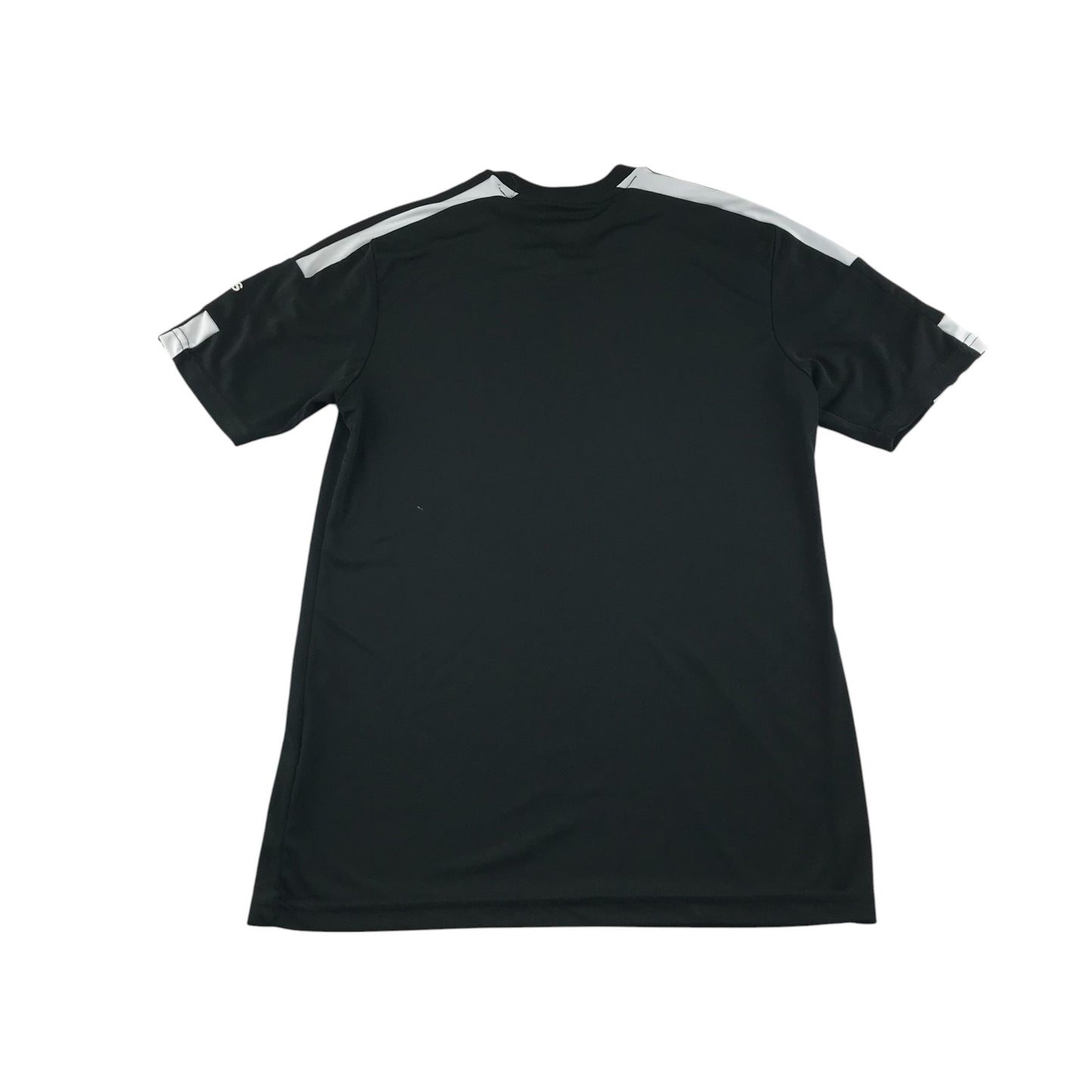 Adidas sports top men's S black with 3 white stripes and logos slim fit
