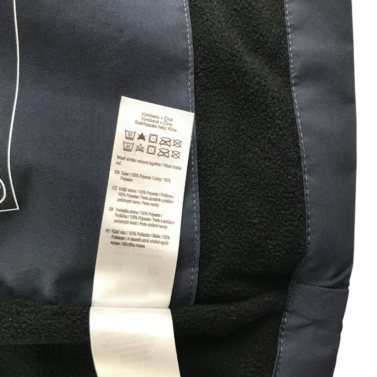 F&F light jacket 8-9 years navy fleece lining