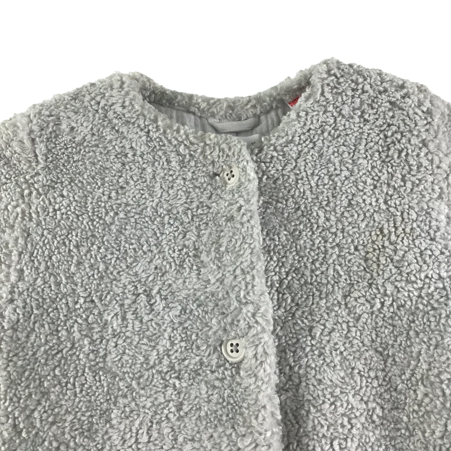 MNG coat 4-5 years light grey fuzzy faux fur