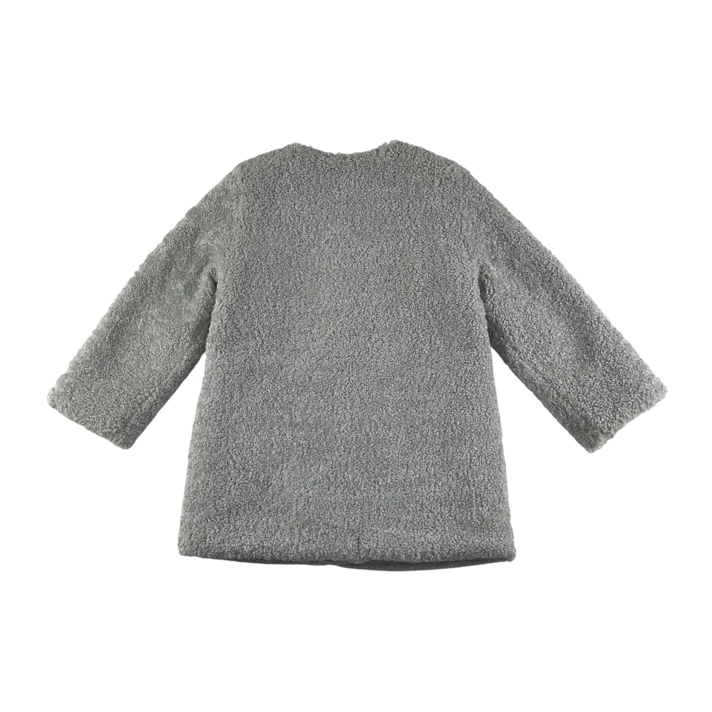 MNG coat 4-5 years light grey fuzzy faux fur