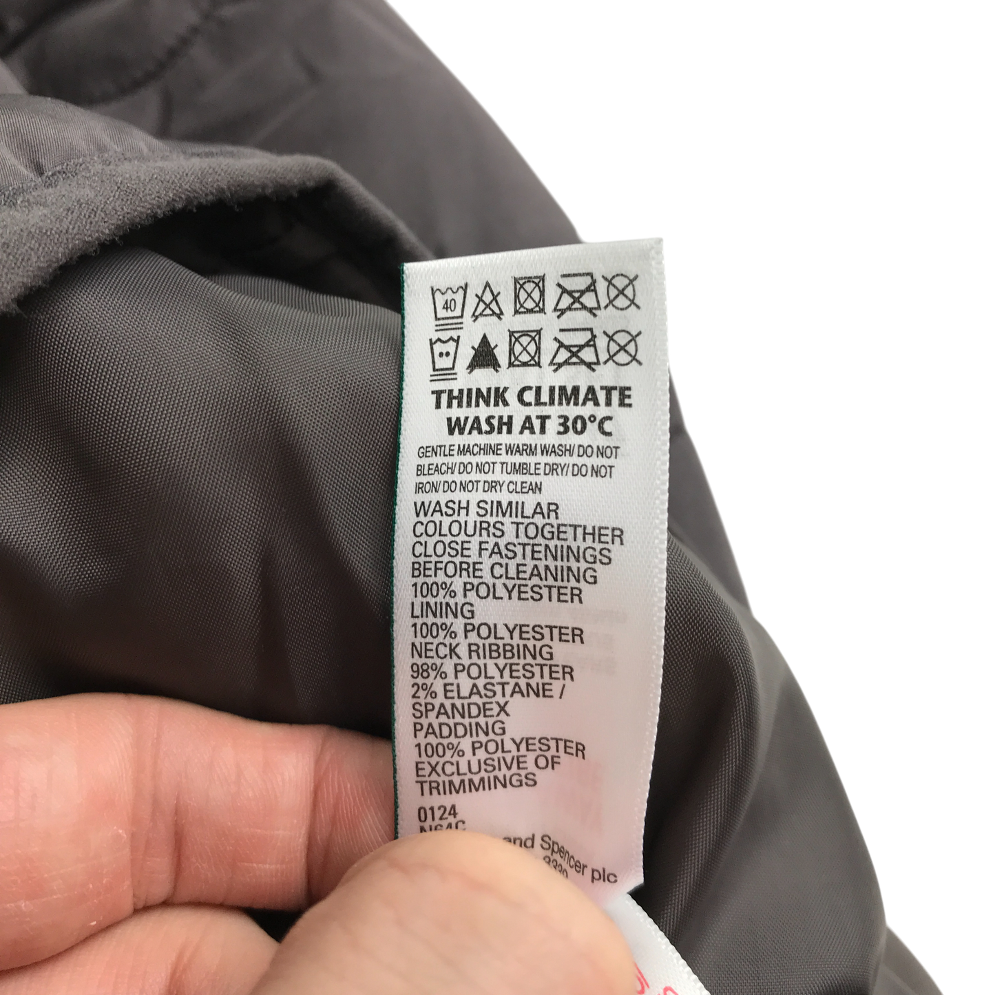 M&S Quilted Bomber Jacket 5-6 Years Brown