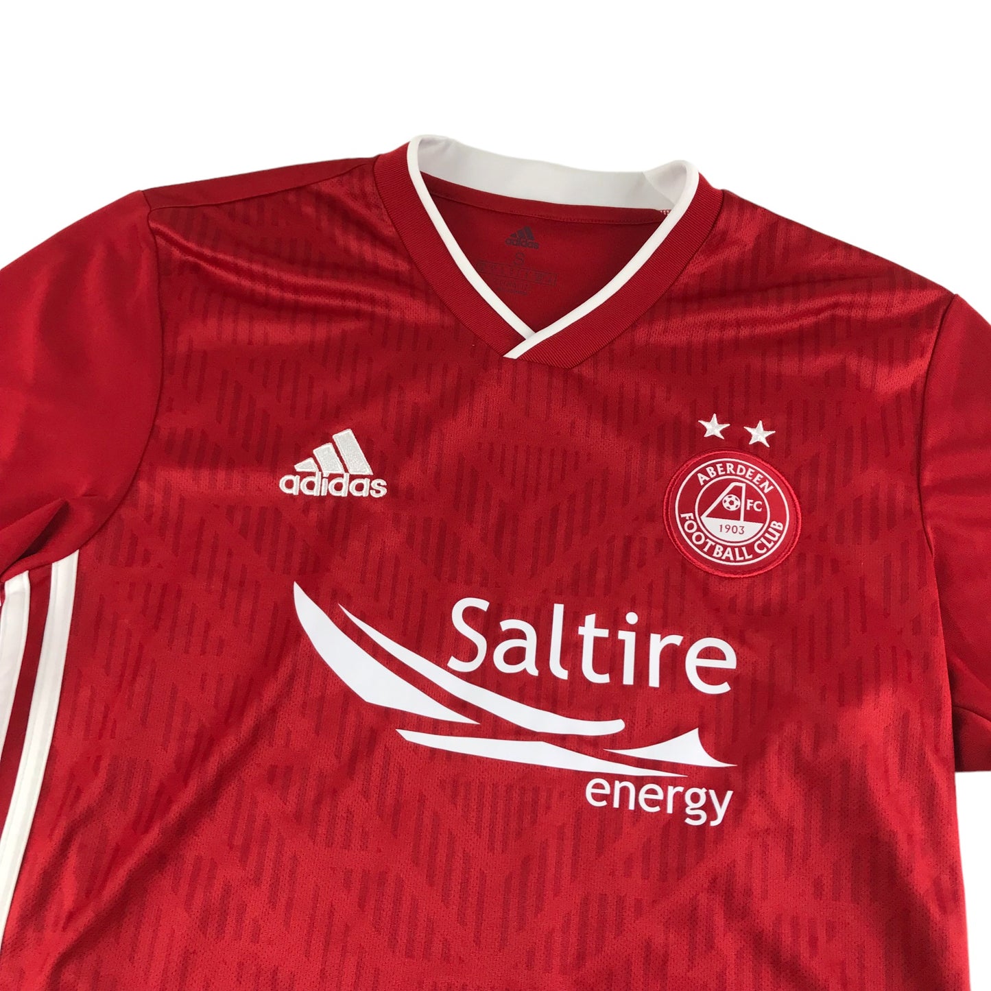 Adidas Aberdeen FC Football Jersey Size S Red Short Sleeve Climalite