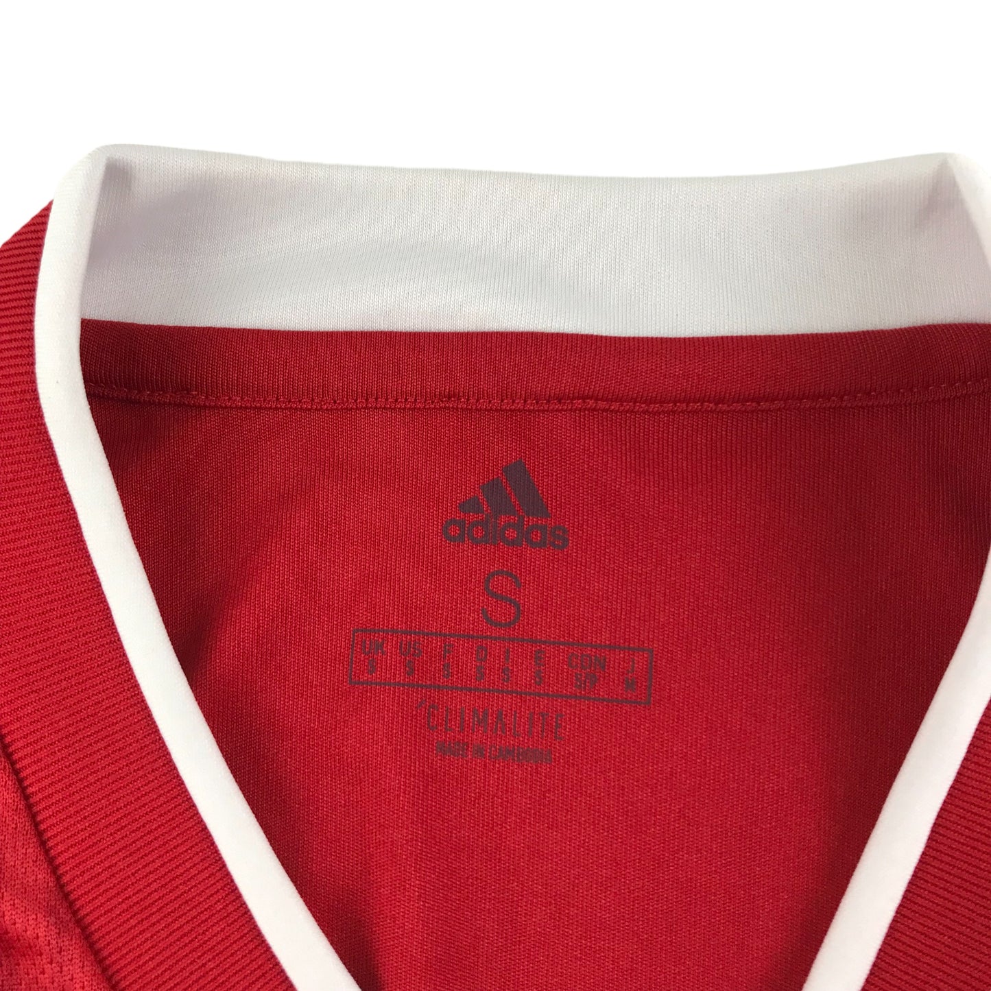 Adidas Aberdeen FC Football Jersey Size S Red Short Sleeve Climalite