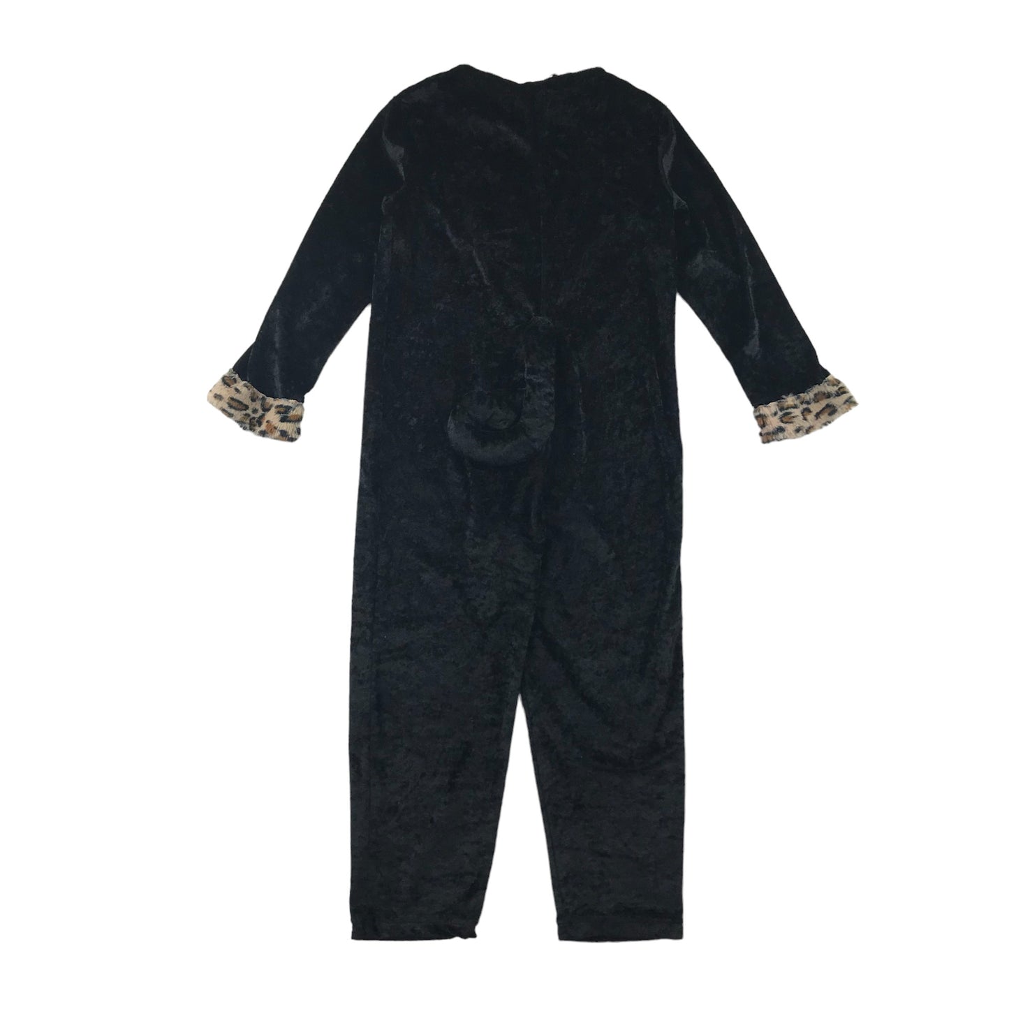 F&F Costume 5-6 Years Black Cat onesie with Love Heart and Collared Animal Print