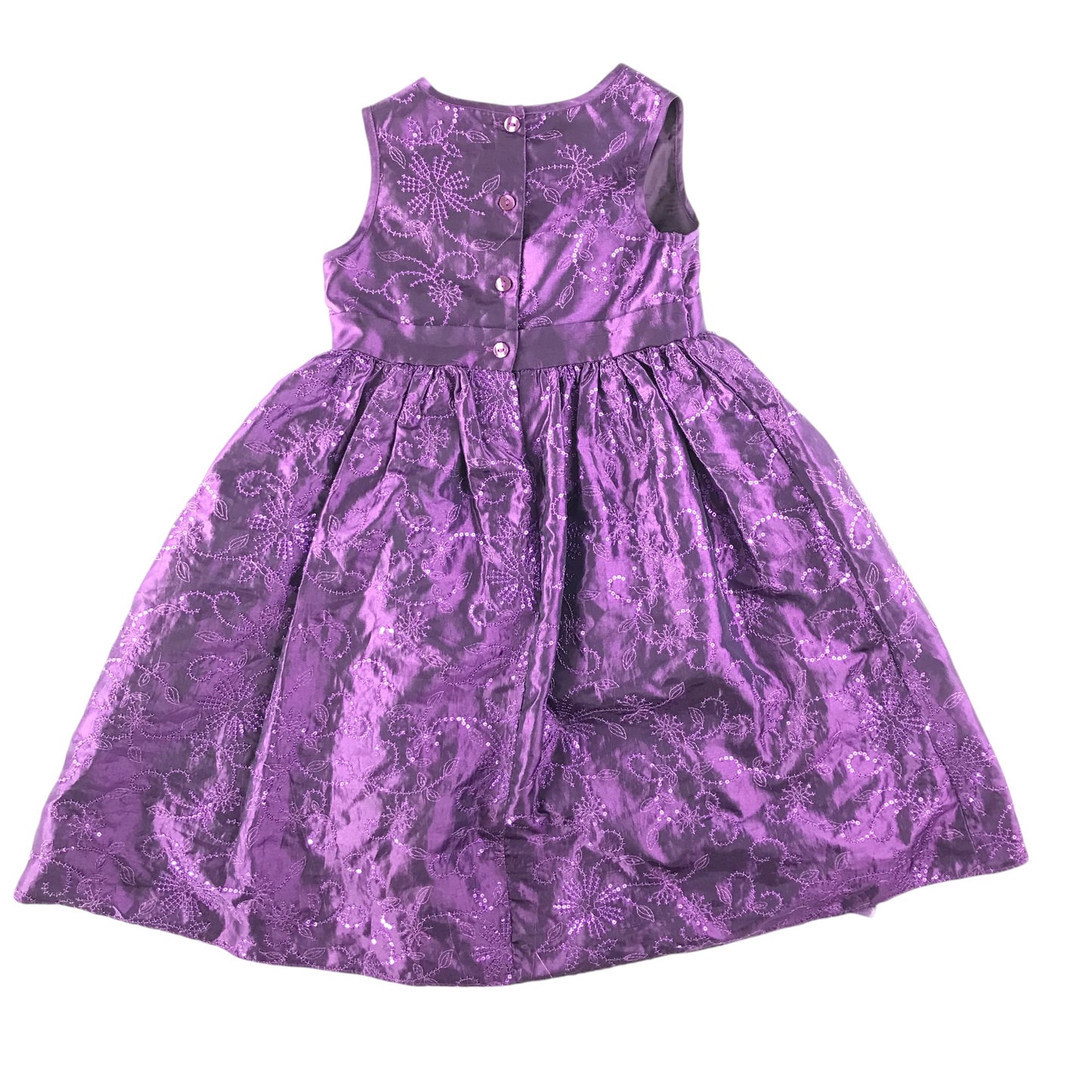 F&F dress 4-5 years purple embroidered party dress