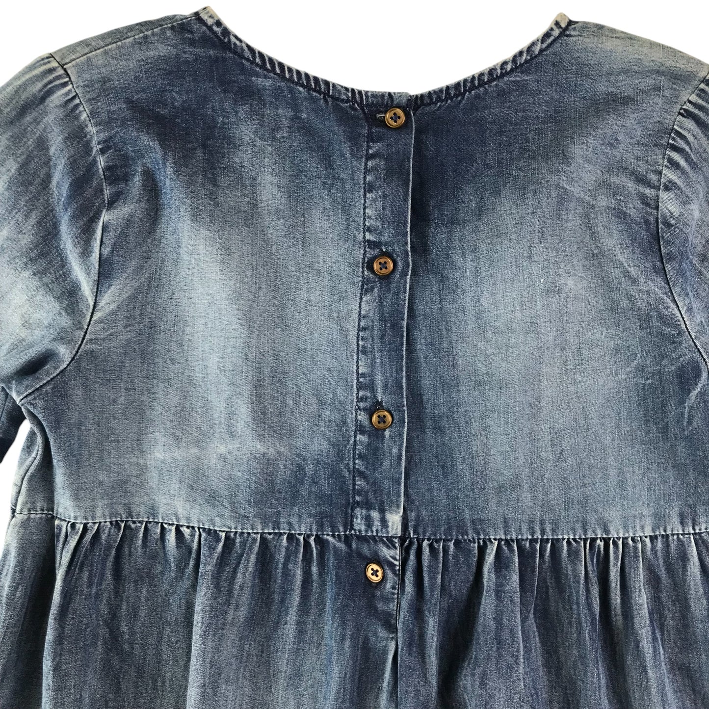 George dress 9-10 years blue denim style three quarter sleeves