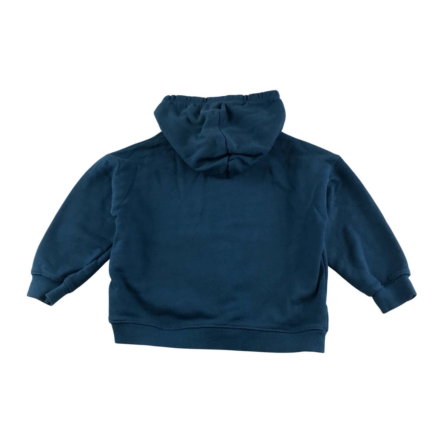 Zara Hooded Fleece 4-5 Years Teal Zip Up Cotton