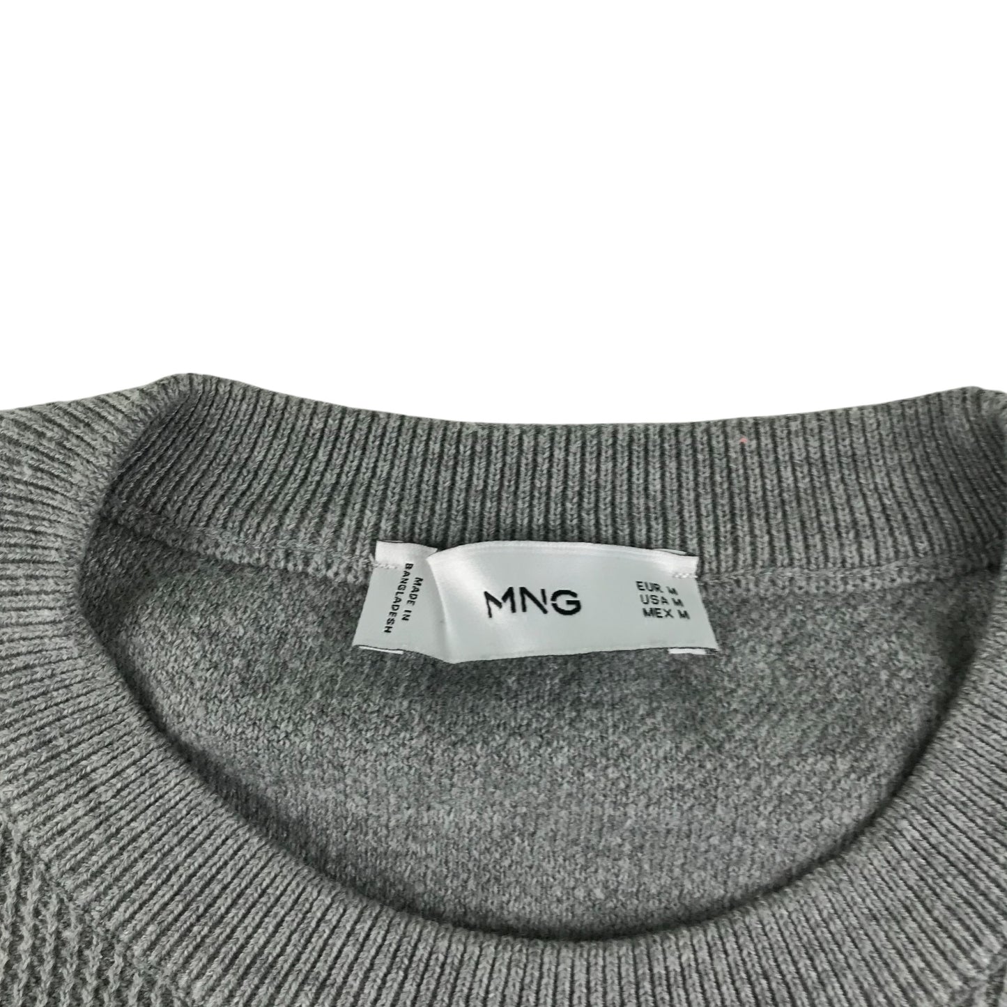 MNG jumper men's M grey plain