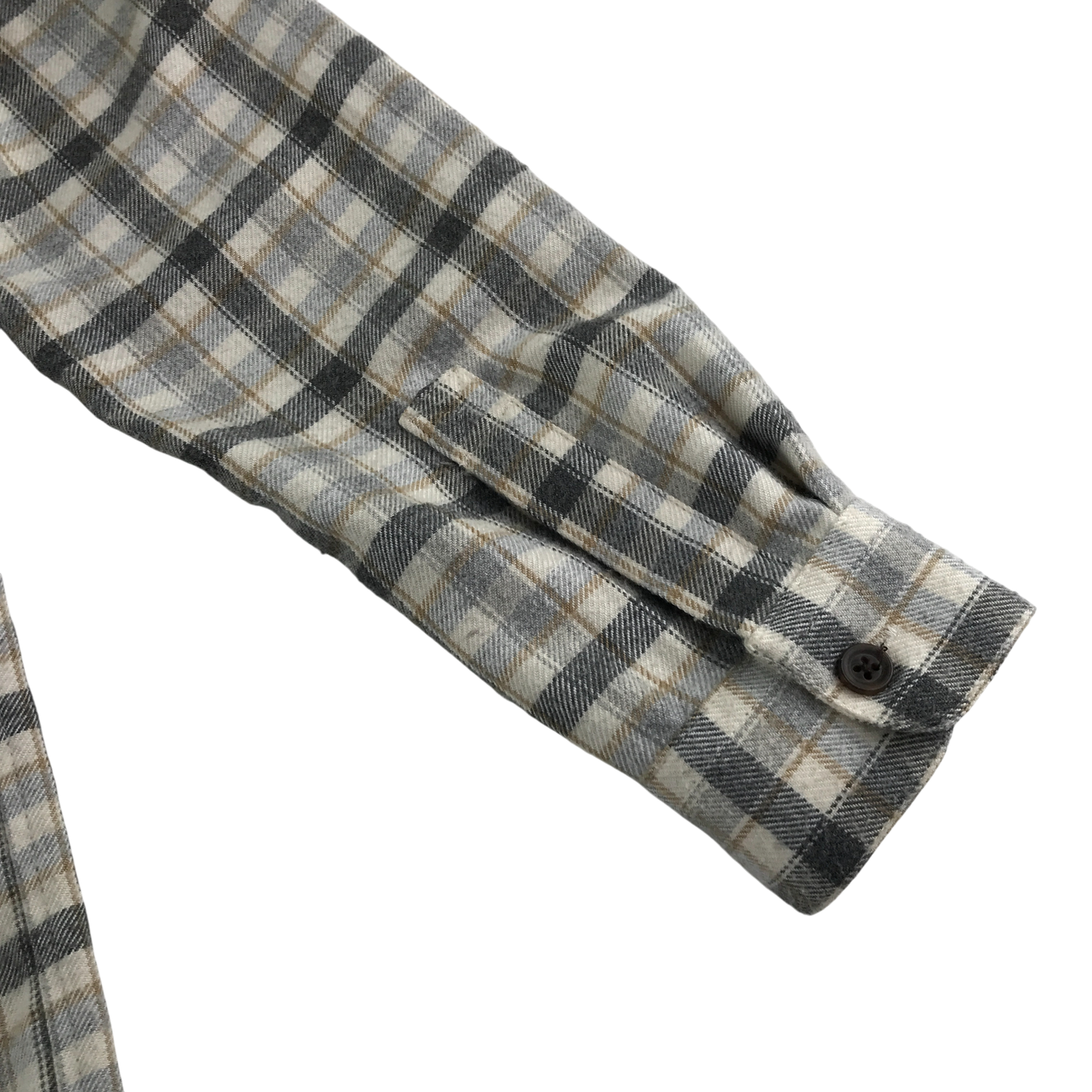 River Island Shirt 9-10 Years Beige Check Pattern with Hood