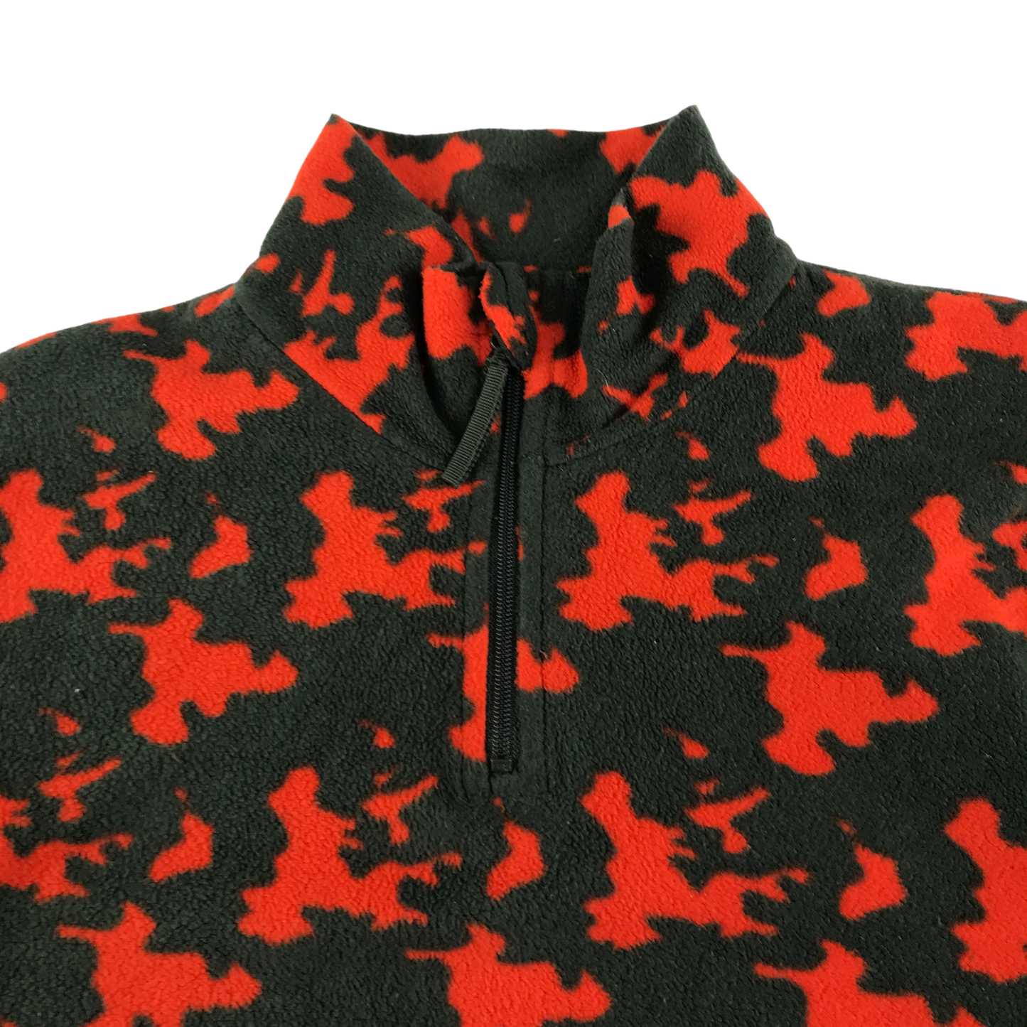 Mountain Warehouse Fleece 9-10 Years Red Graphic Print 1/4 Zip