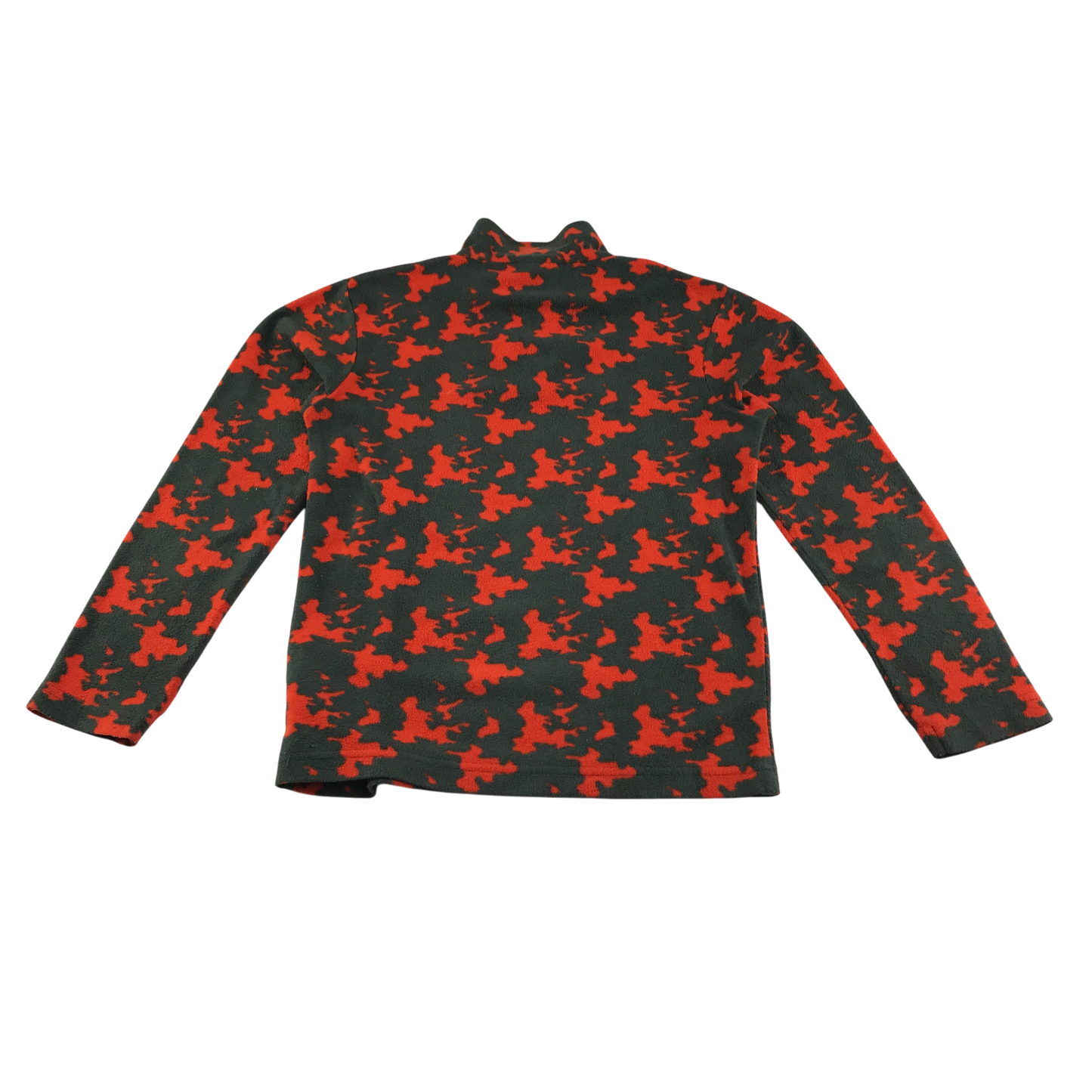 Mountain Warehouse Fleece 9-10 Years Red Graphic Print 1/4 Zip