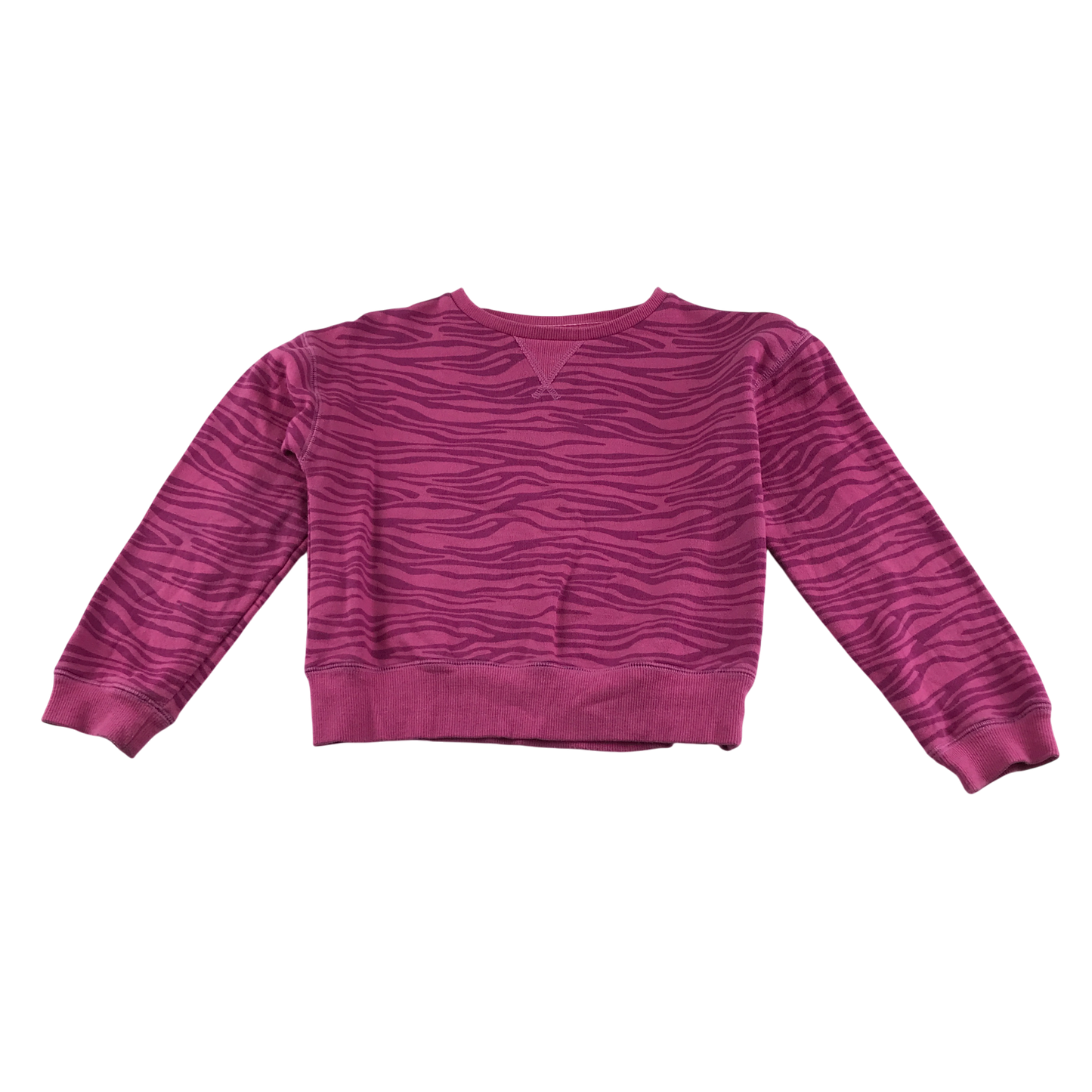 John Lewis Jumper 9-10 Years Pink with Animal Print Cotton