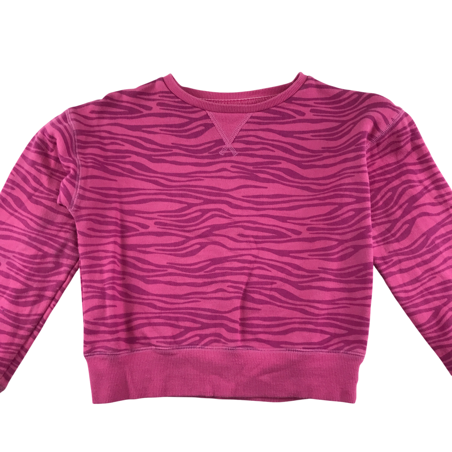 John Lewis Jumper 9-10 Years Pink with Animal Print Cotton