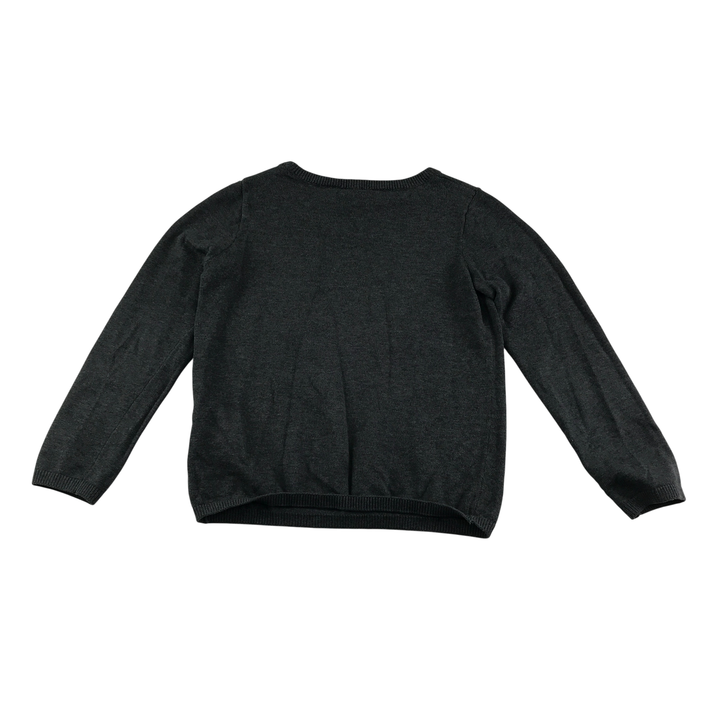 H&M Jumper 7-8 Years Grey with Unicorn Print Cotton