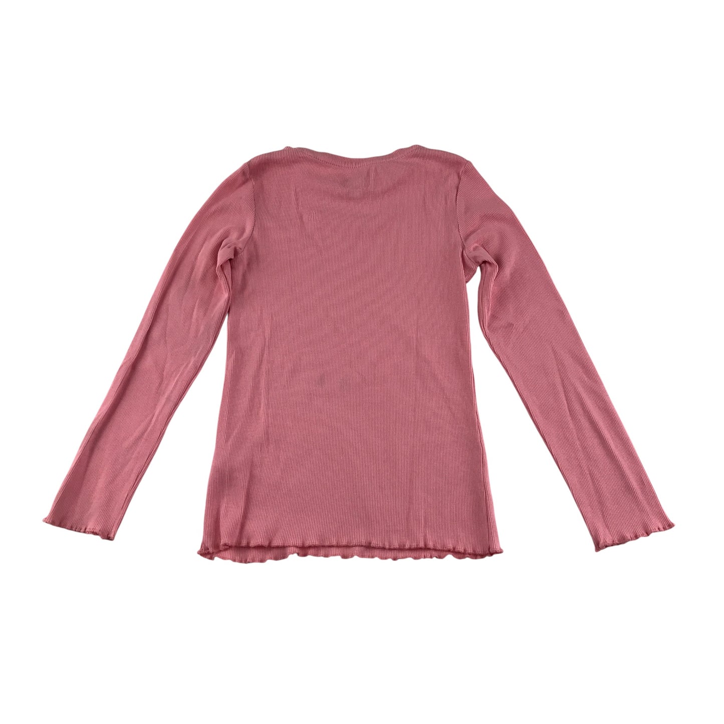 F&F t-shirt 6-7 years pink plain ribbed texture