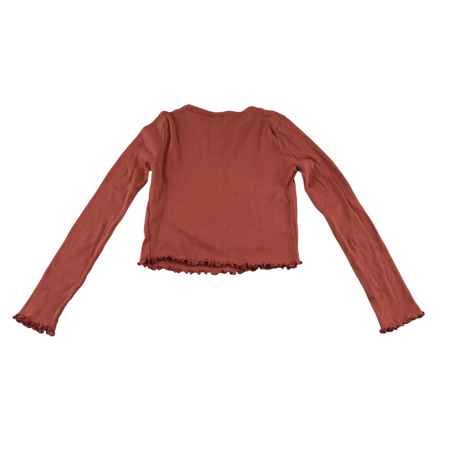 River Island t-shirt 7-8 years orange cropped graphic text