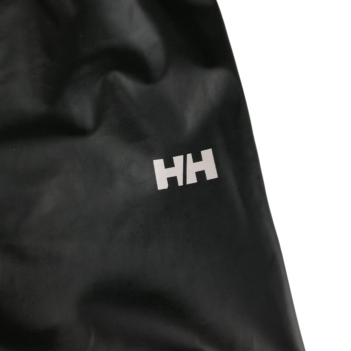 Helly Hansen waterproof trousers 15-16 years black plain with elasticated waistband
