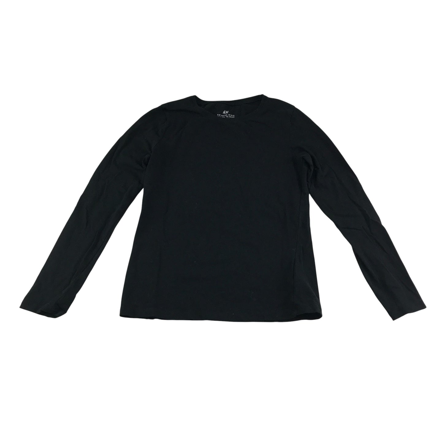 H&M t-shirt 9-10 years black plain long sleeve