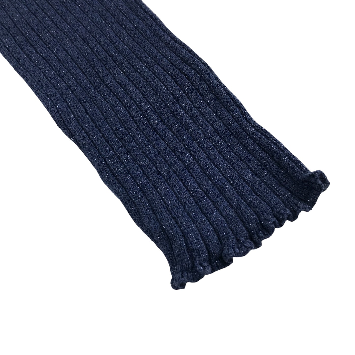 Tu t-shirt 8-9 years navy glittery ribbed texture