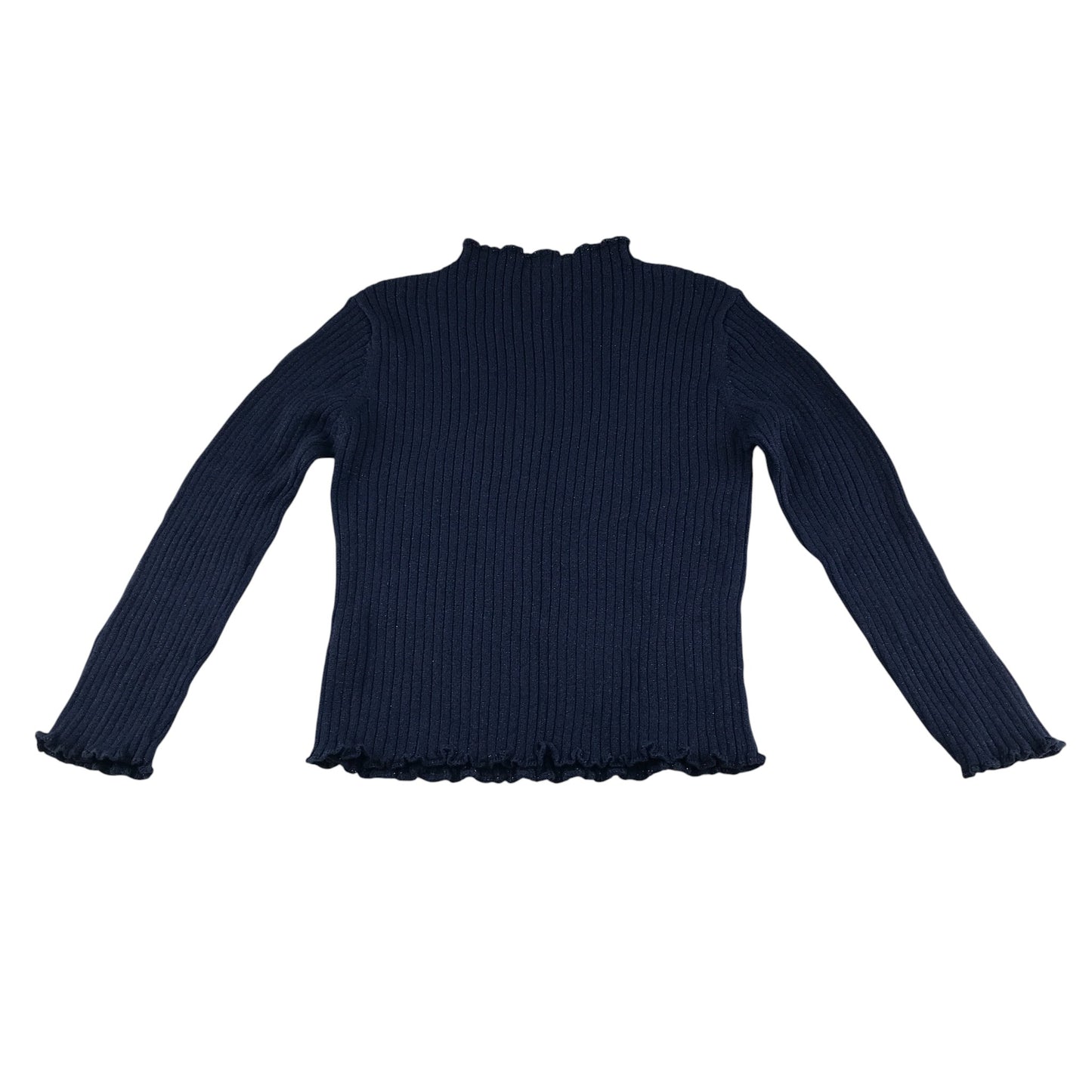 Tu t-shirt 8-9 years navy glittery ribbed texture
