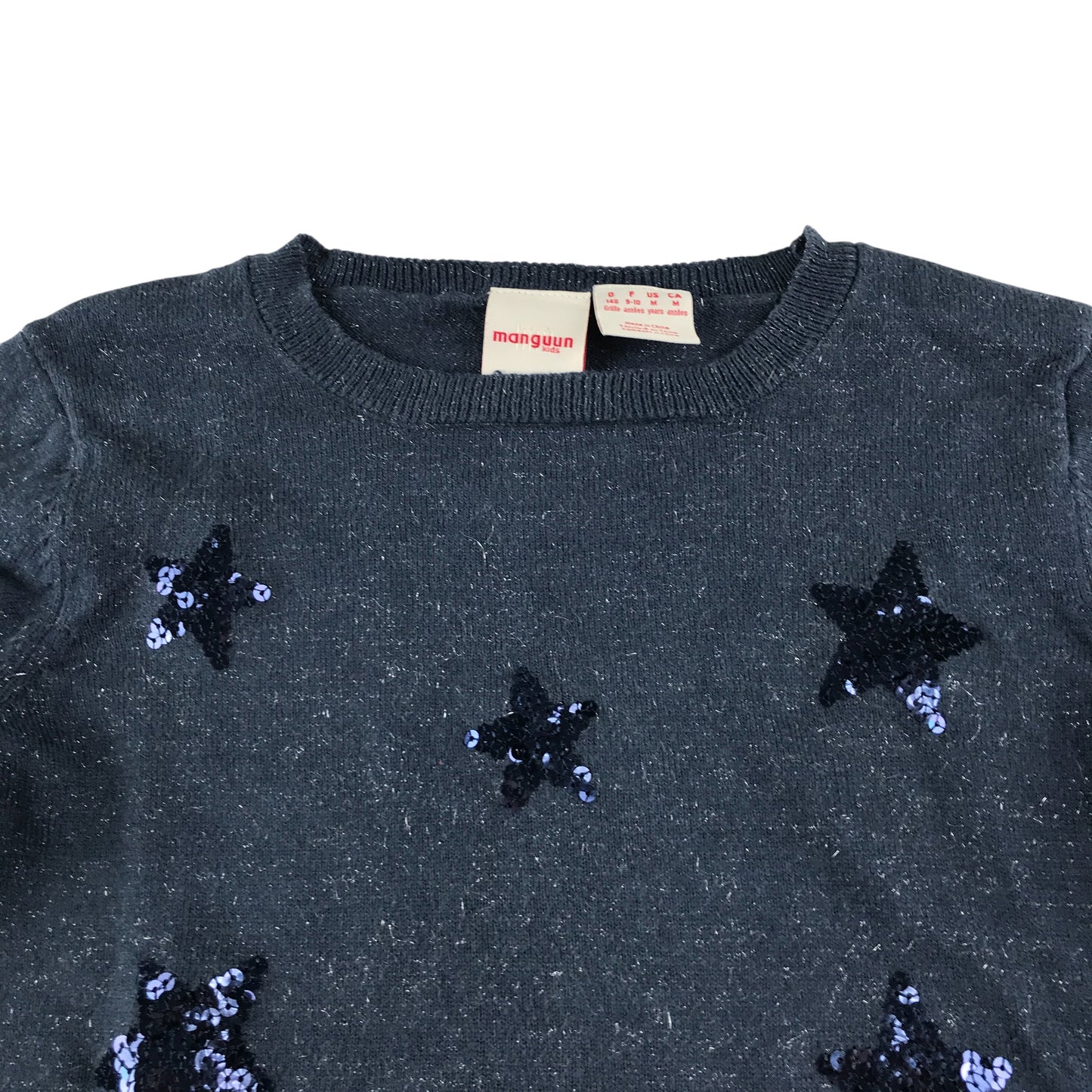 Manguun Jumper 9-10 years navy sequin starry
