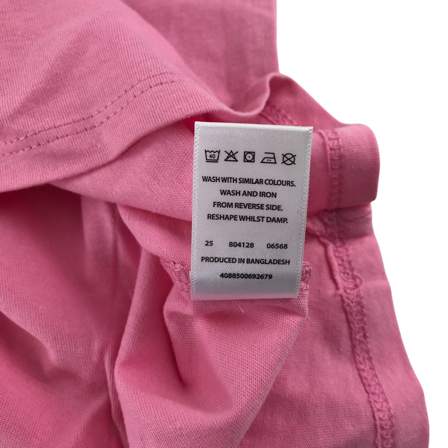 Lily&Dan t-shirt 9-10 years pink with rainbow design print