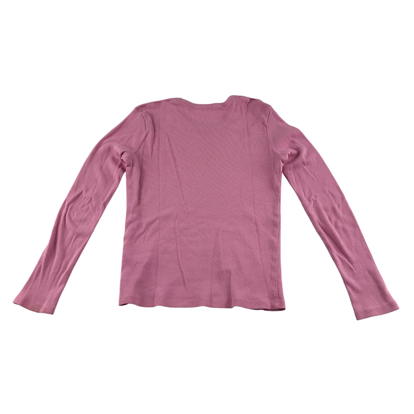 George t-shirt 11-12 years pink plain ribbed texture cotton