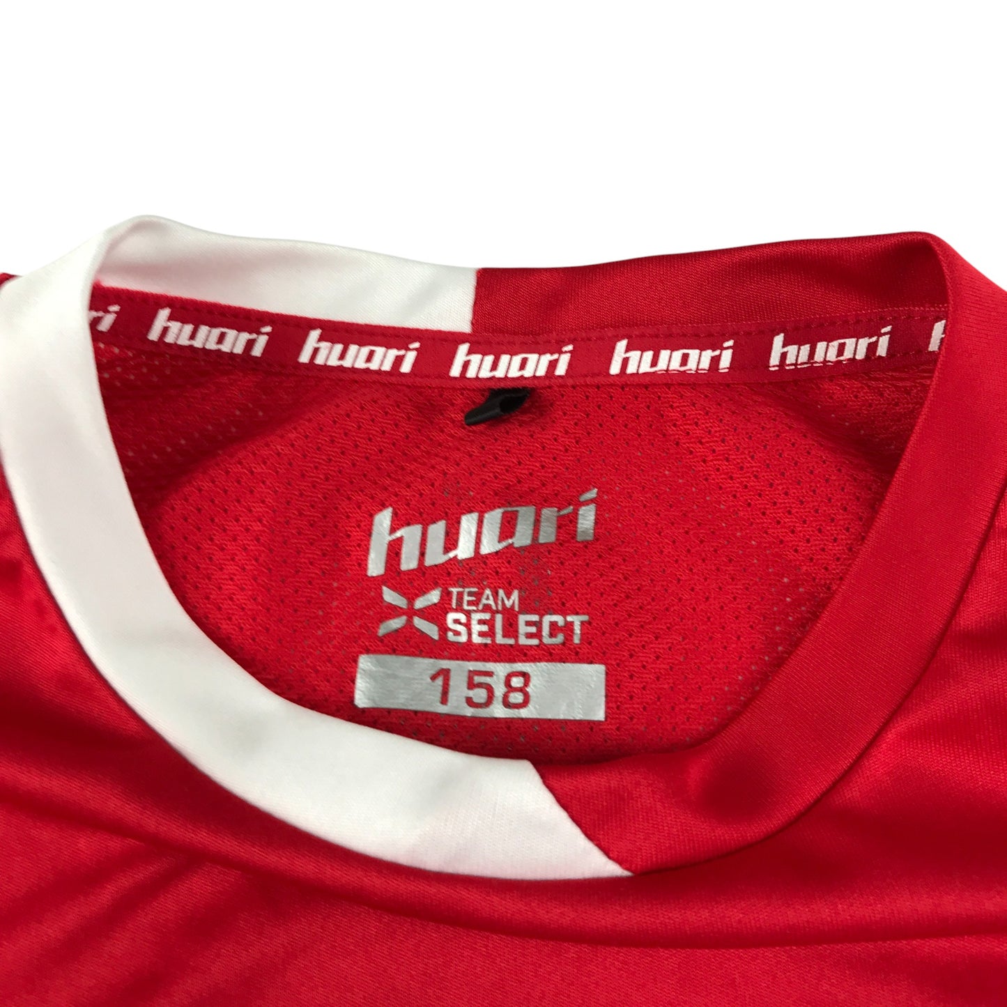 Huari sport top 12-13 years red with white detailing logos Polska