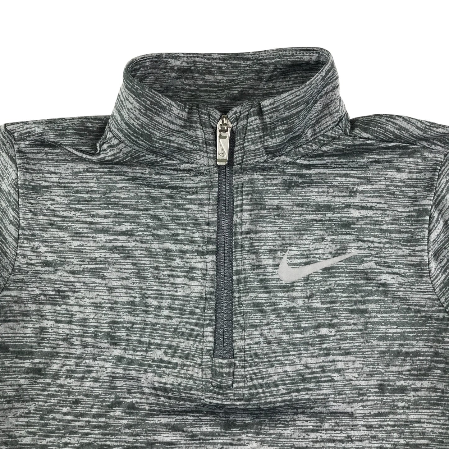 Nike sport sweater 5-6 years grey with quarter zipper