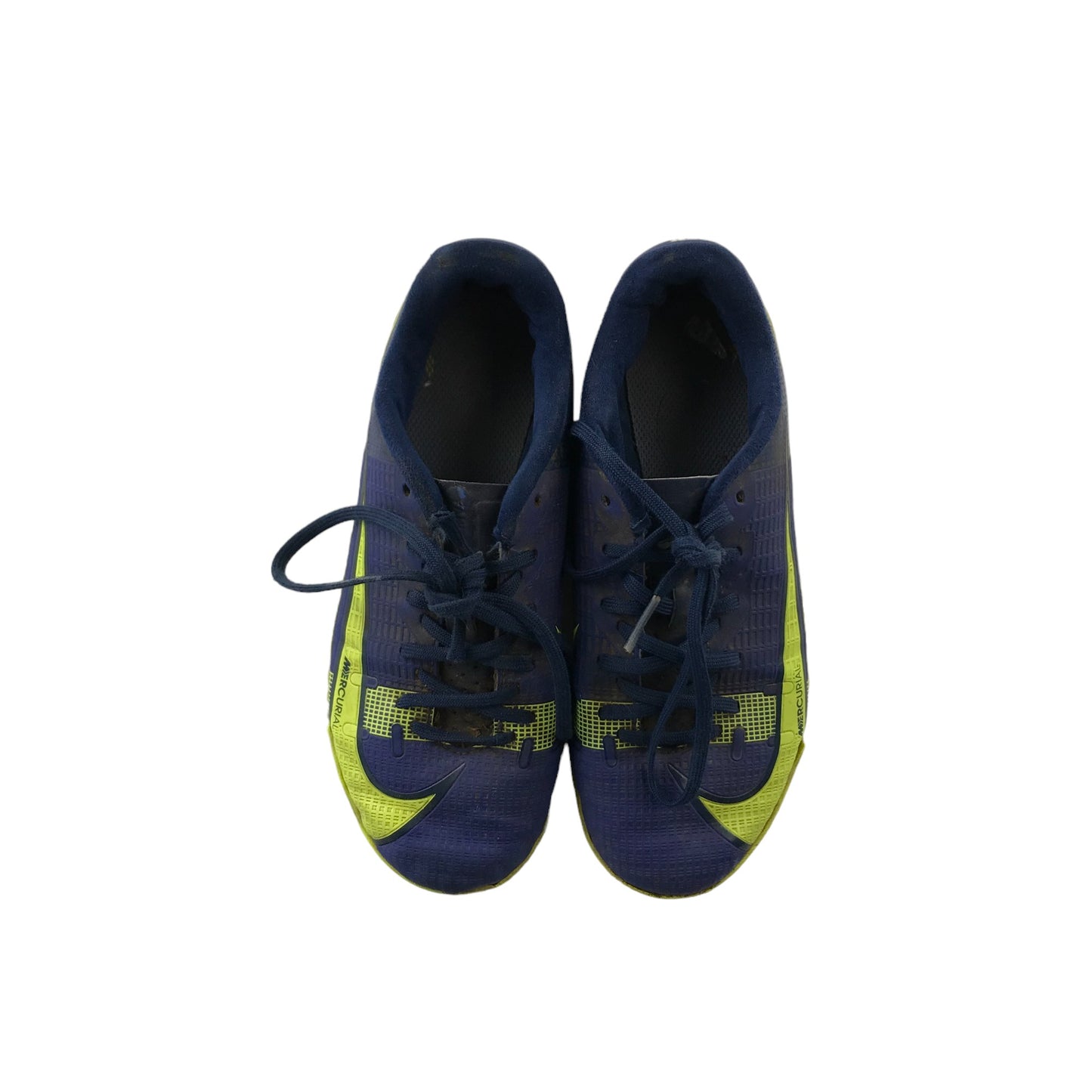 Nike Mercurial Astro Turf Football Boot Shoe Size 1 Blue and Yellow