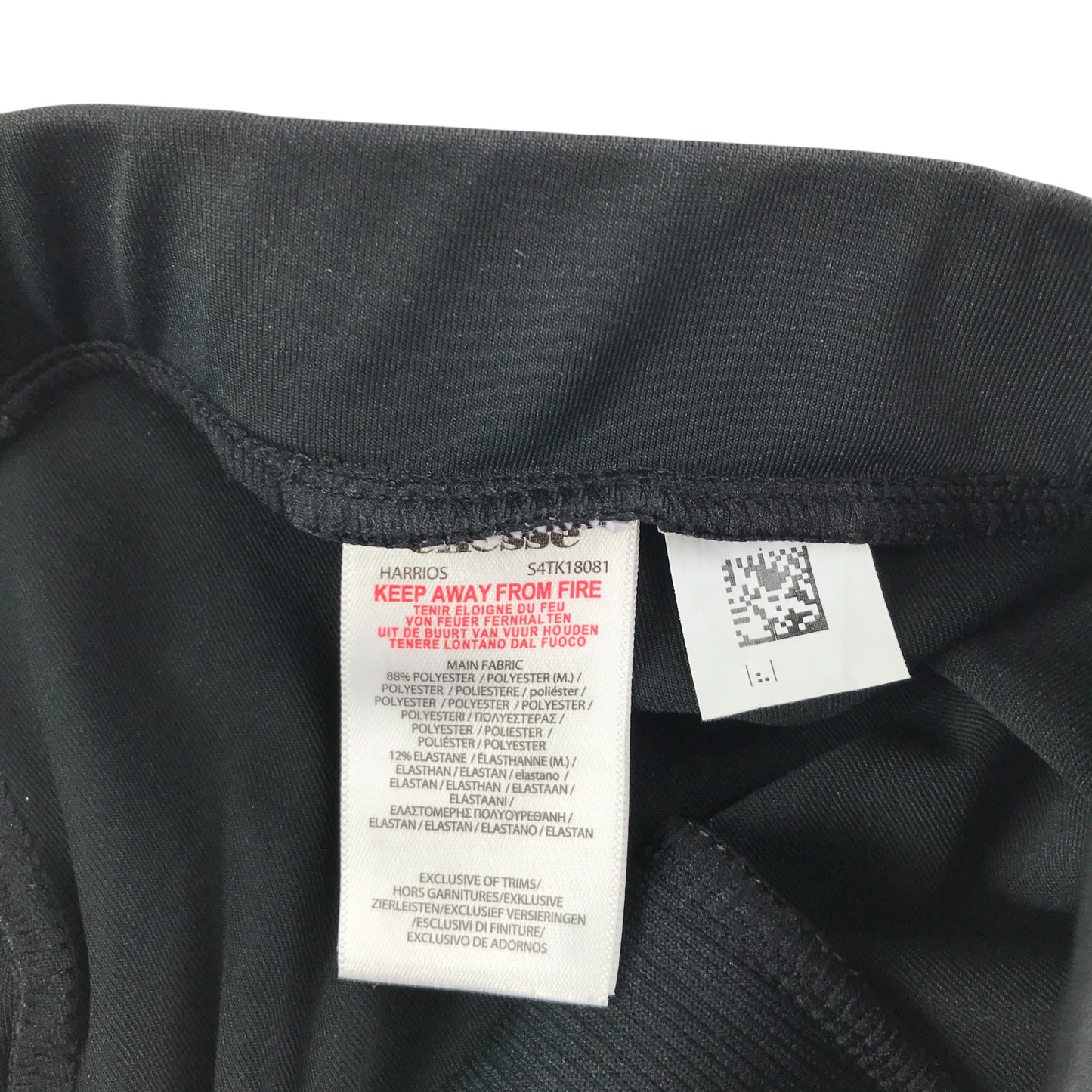 Ellesse sport leggings 12-13 year black with orange stripes and logo