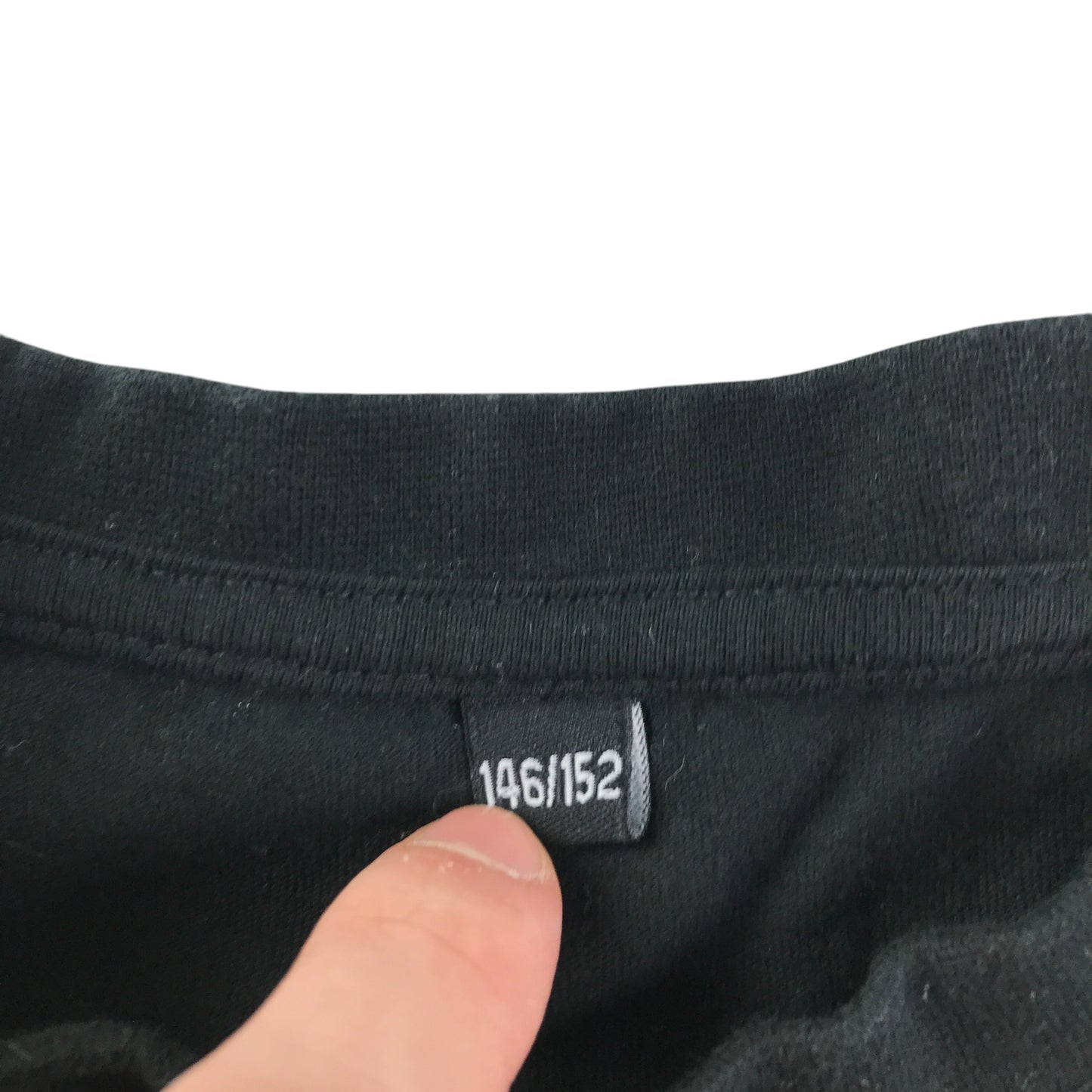 T-shirt 11-12 years black text graphic tee cotton