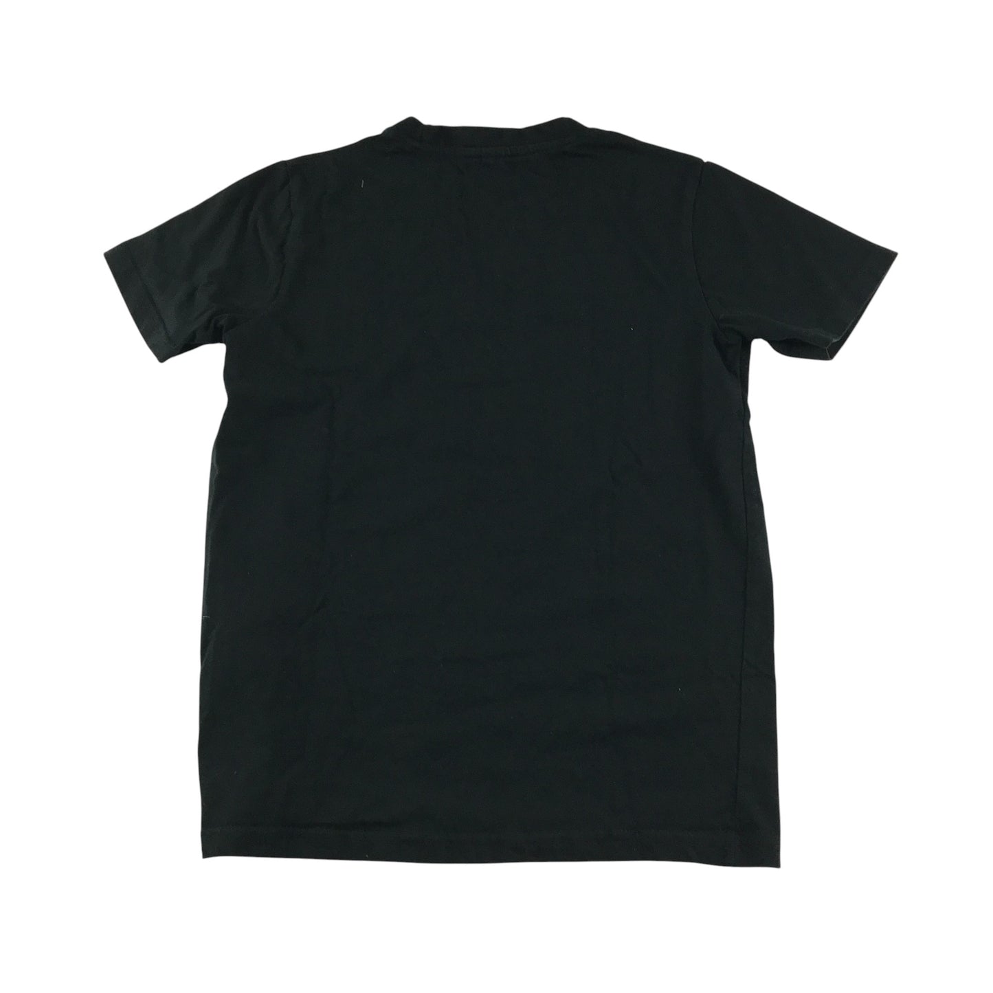 T-shirt 11-12 years black text graphic tee cotton