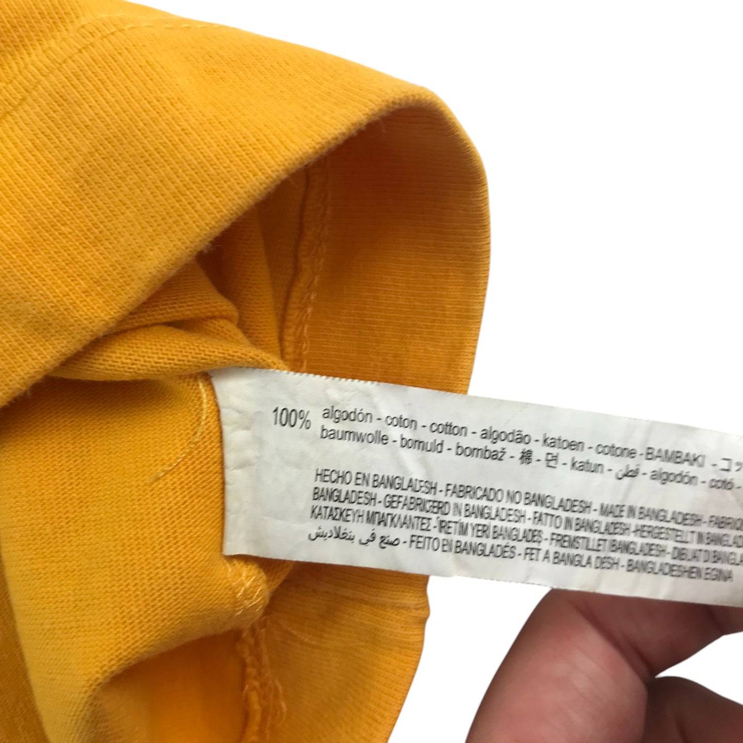 Zara t-shirt men's M orange plain crewneck cotton