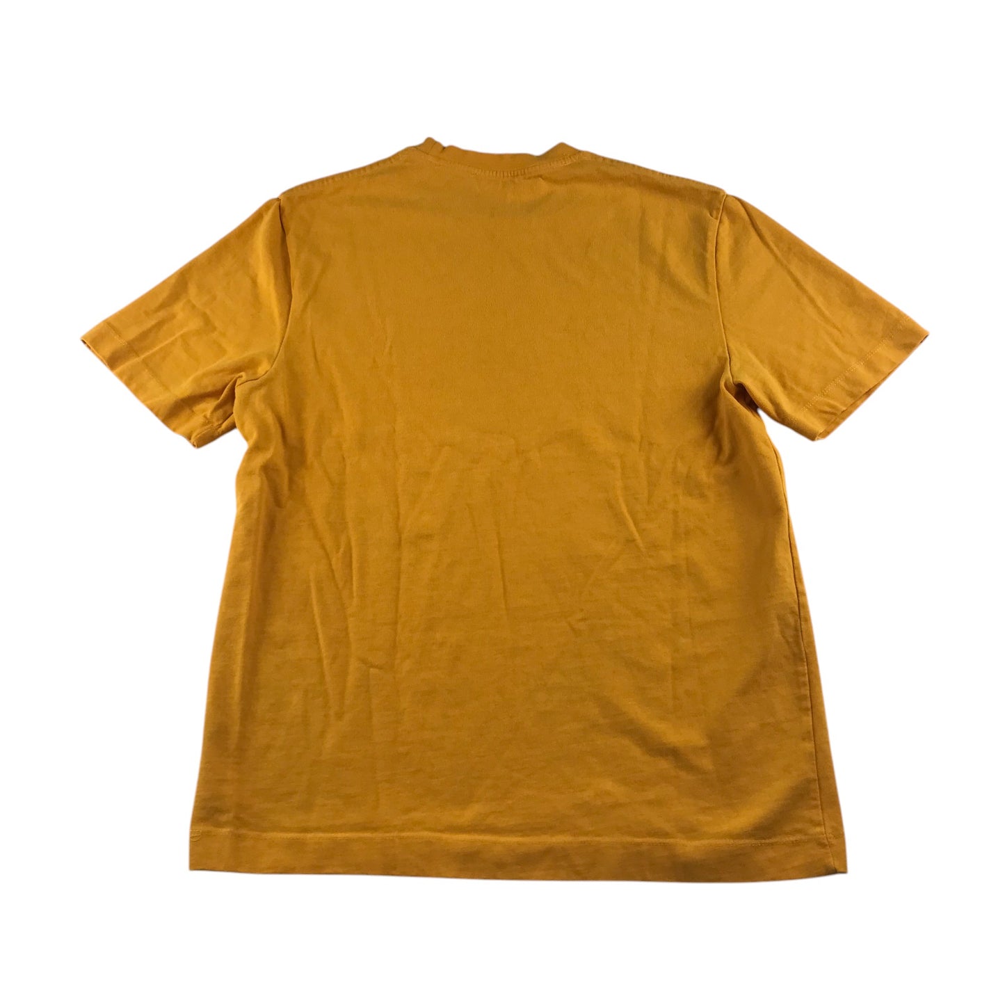 Zara t-shirt men's M orange plain crewneck cotton