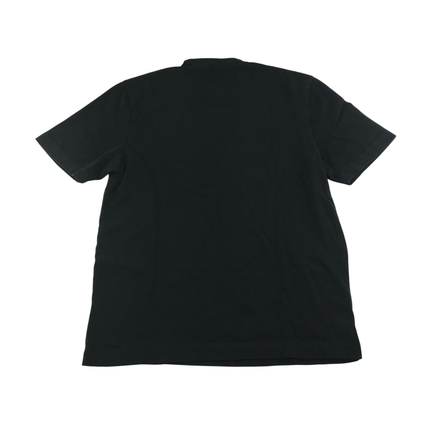Zara t-shirt men's M black plain crewneck cotton