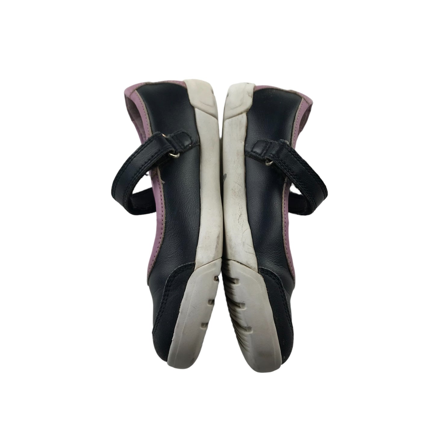 Clarks Pumps Shoe Size 11 Junior Navy with White Sole and Violet Insole
