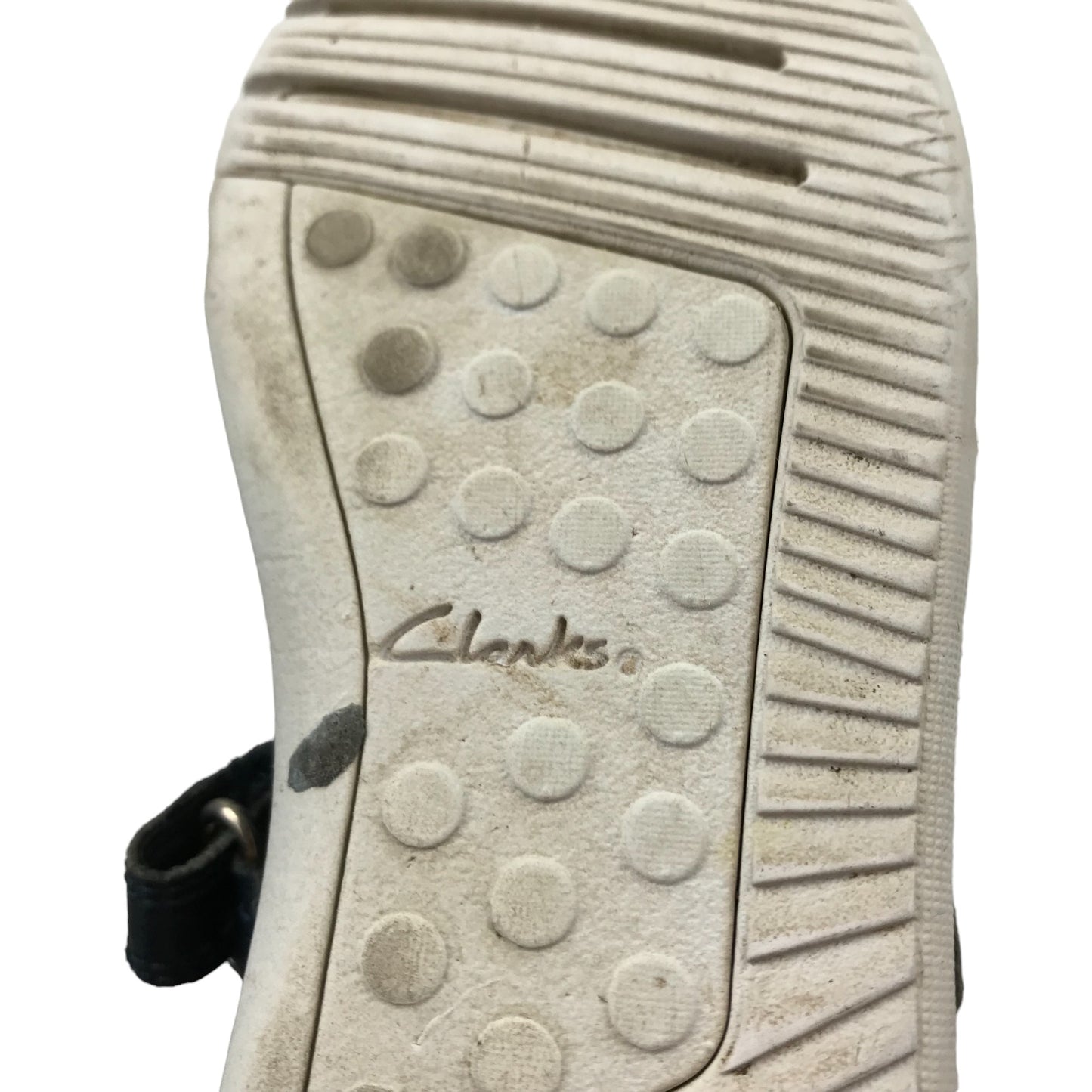 Clarks Pumps Shoe Size 11 Junior Navy with White Sole and Violet Insole
