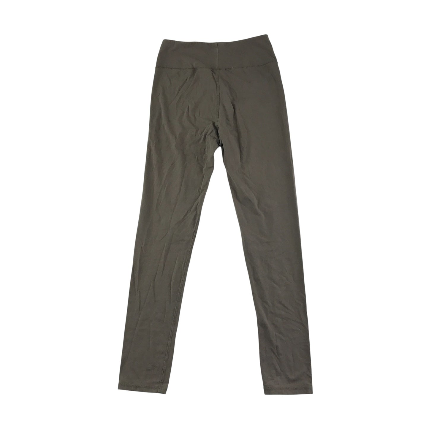 Nike leggings 13-14 years brown plain with pink text logo and swoosh