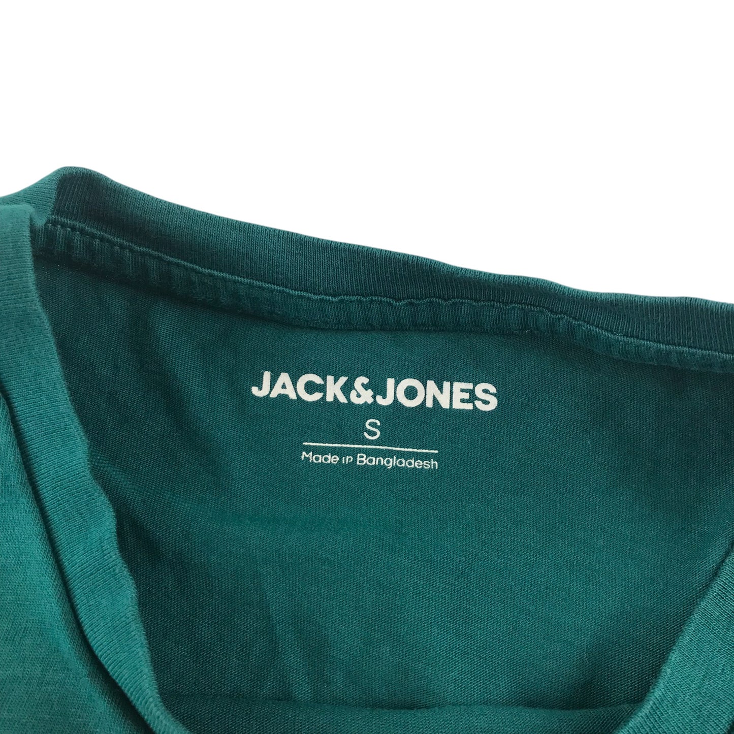 Jack & Jones t-shirt men's S green text logo design