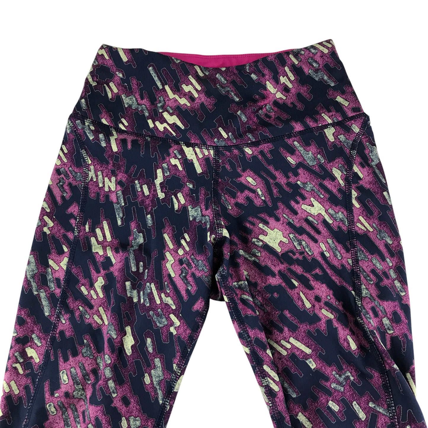 Nike sport women's XS year navy and purple two tone graphic print