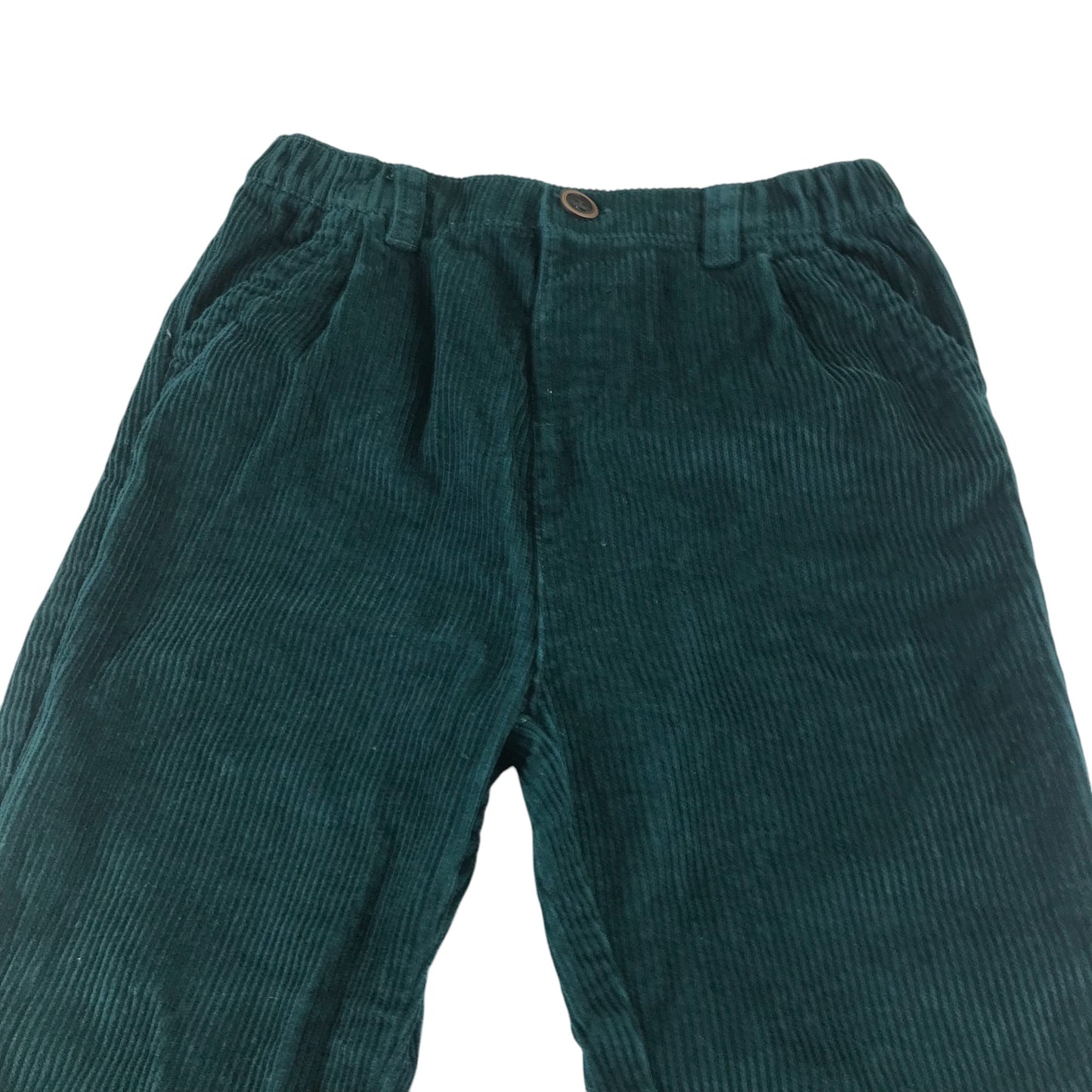 Tu trouser 6-7 years green plain corduroy